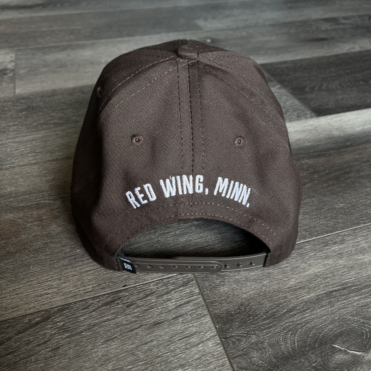 Red Wing Red Wing Shoes Leather Patch Logo Snapback Baseball Cap Hat Size ONE SIZE - 2 Thumbnail