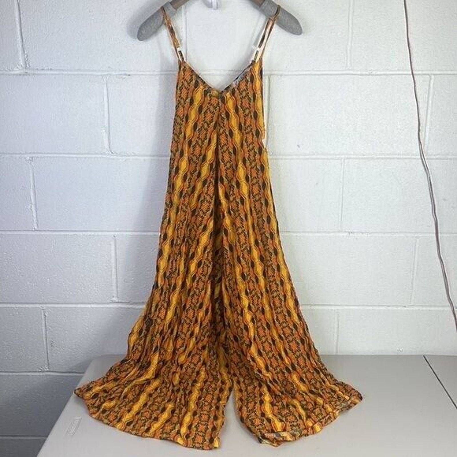 Other RTR KahindoKano Jumpsuit Orange/Mustard Wide Leg Sz XL Size 36" / US 14 / IT 50 - 5 Thumbnail
