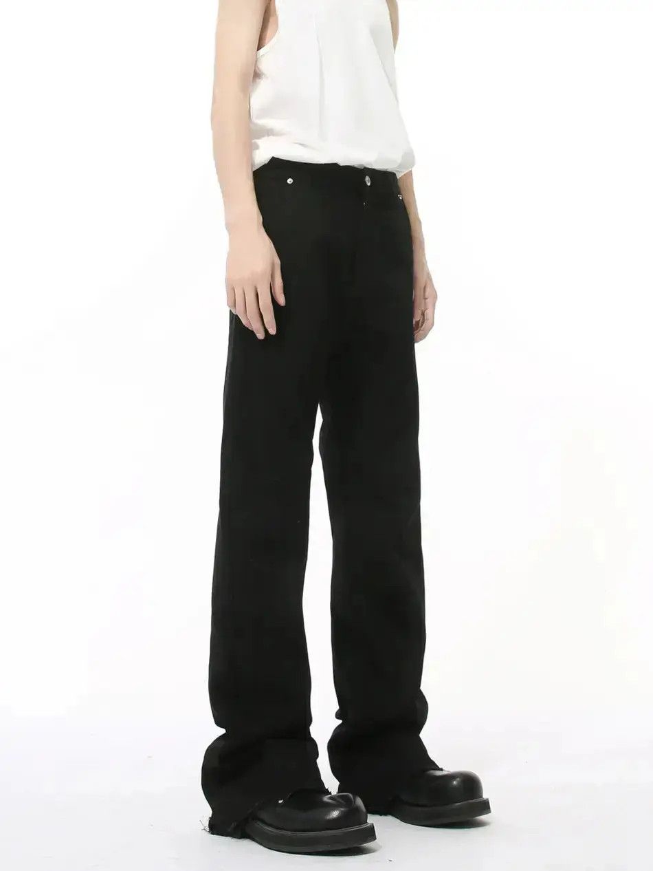 Japanese Brand Retro loose fringe micro flared jeans Size US 32 / EU 48 - 3 Thumbnail