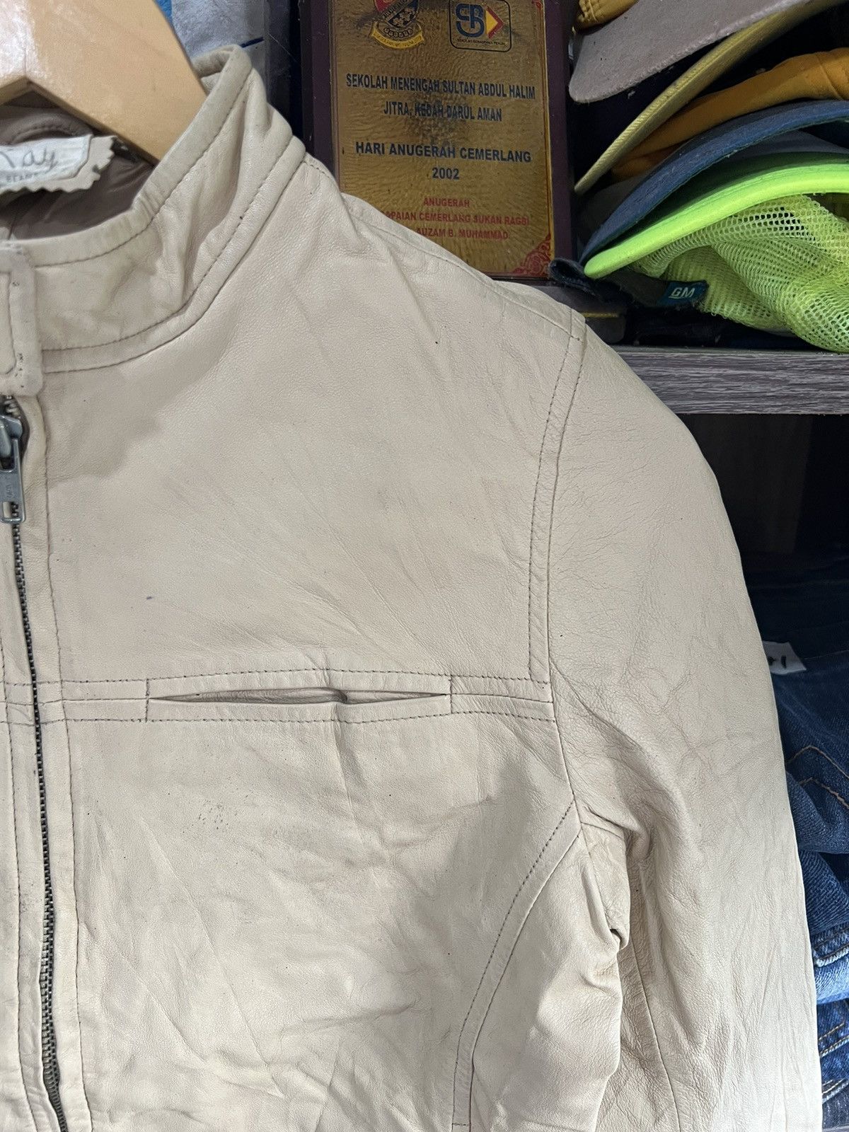 Beams Plus 🔥Ray Beams Sheep Leather Zipper Jacket Size XS / US 0-2 / IT 36-38 - 5 Thumbnail
