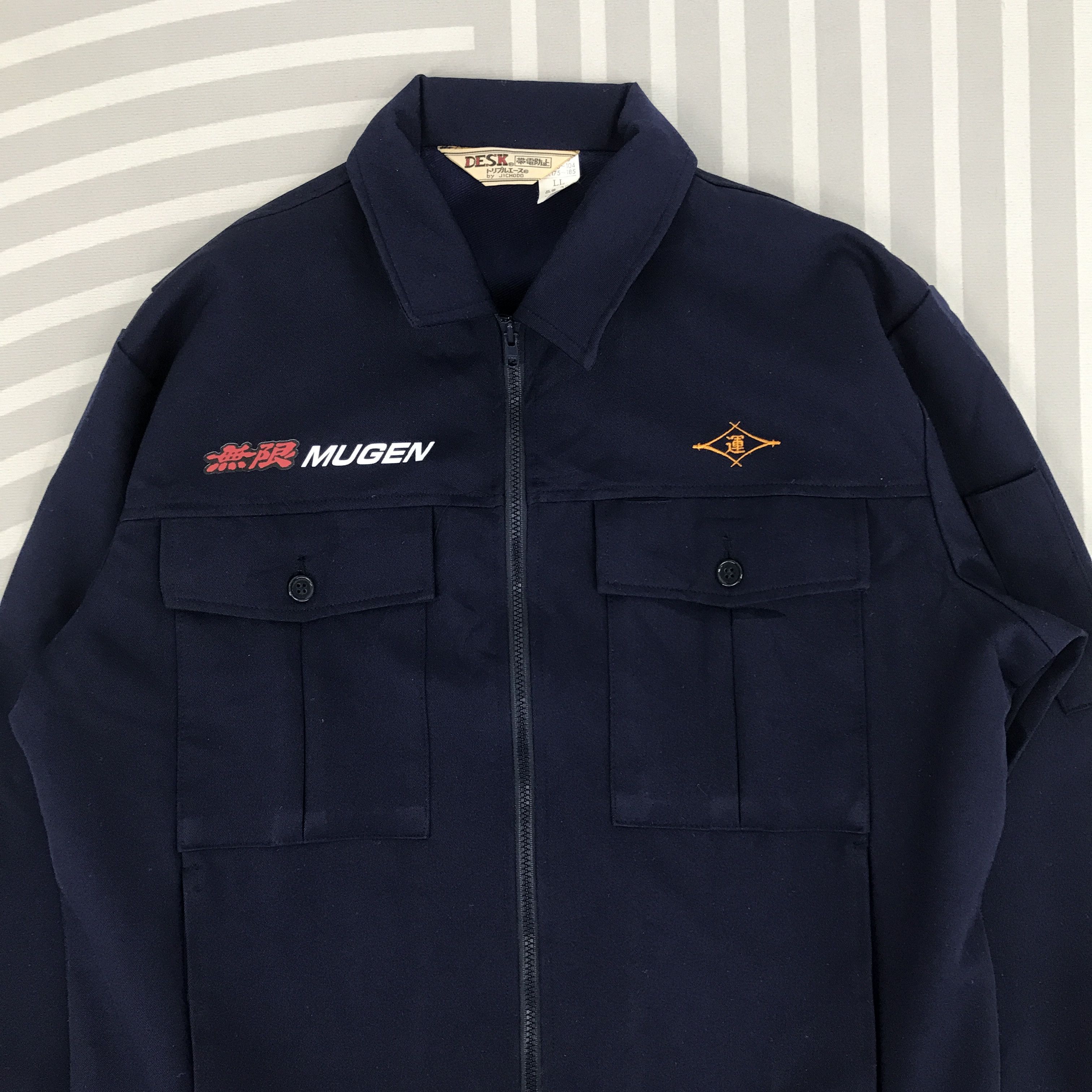 Japanese Brand × Vintage Vtg Mugen power Honda Racing work uniform custom Jacket Size US L / EU 52-54 / 3 - 3 Thumbnail
