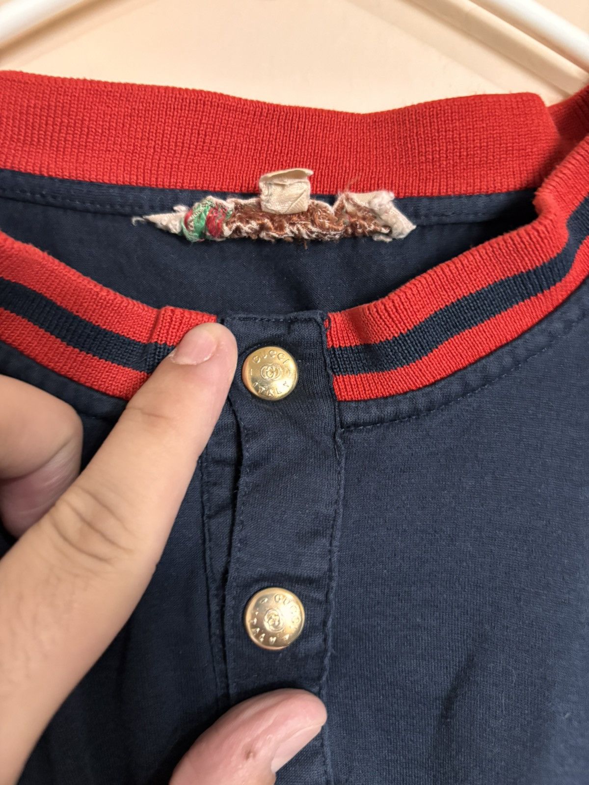 Gucci Vintage 80s-70s Gucci Embroidered Button Shirt Size US S / EU 44-46 / 1 - 4 Thumbnail