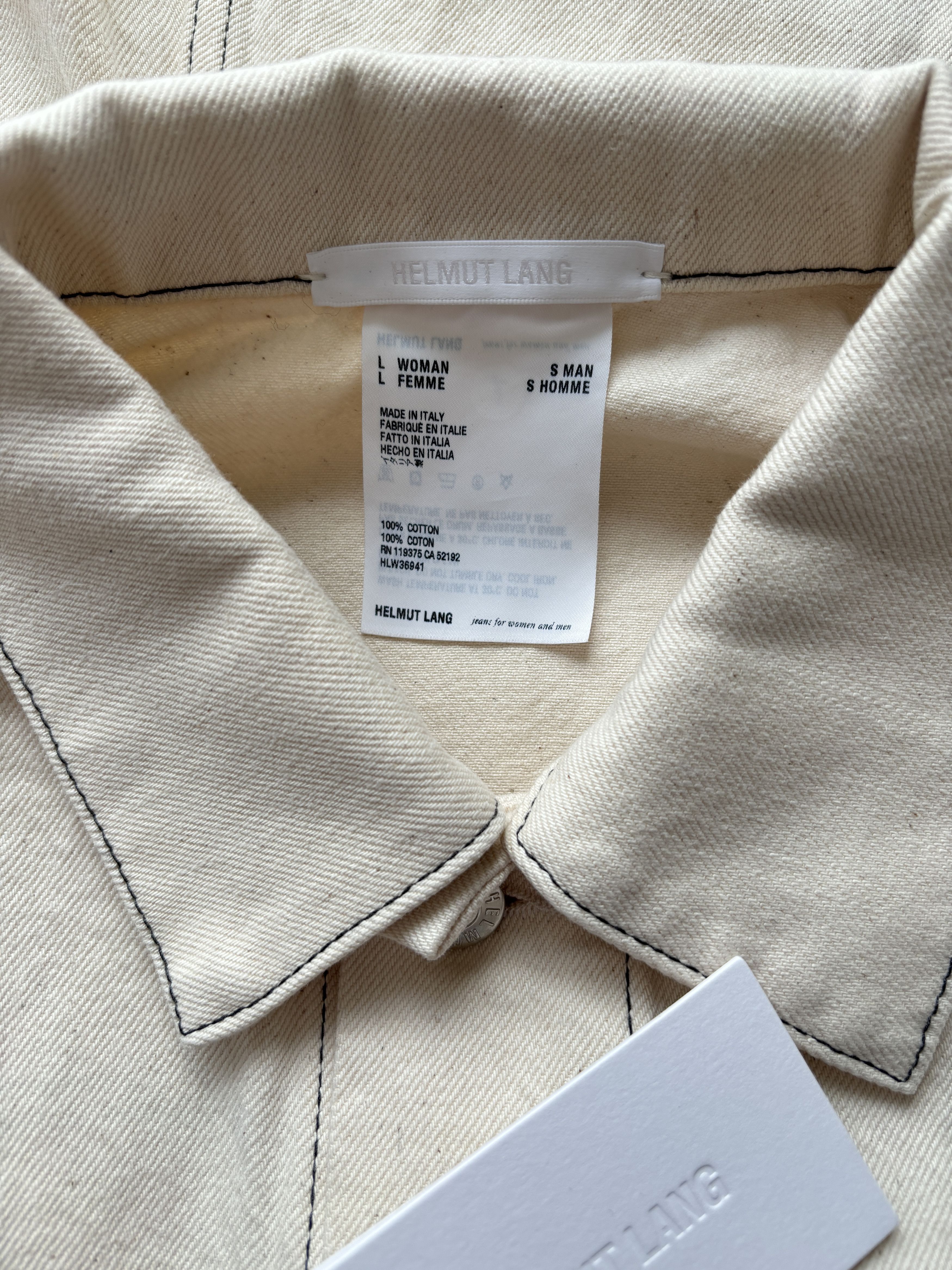 Helmut Lang ⚡️QUICK SALE⚡️Helmut Lang Natural Denim Trucker Jacket Size US S / EU 44-46 / 1 - 3 Thumbnail