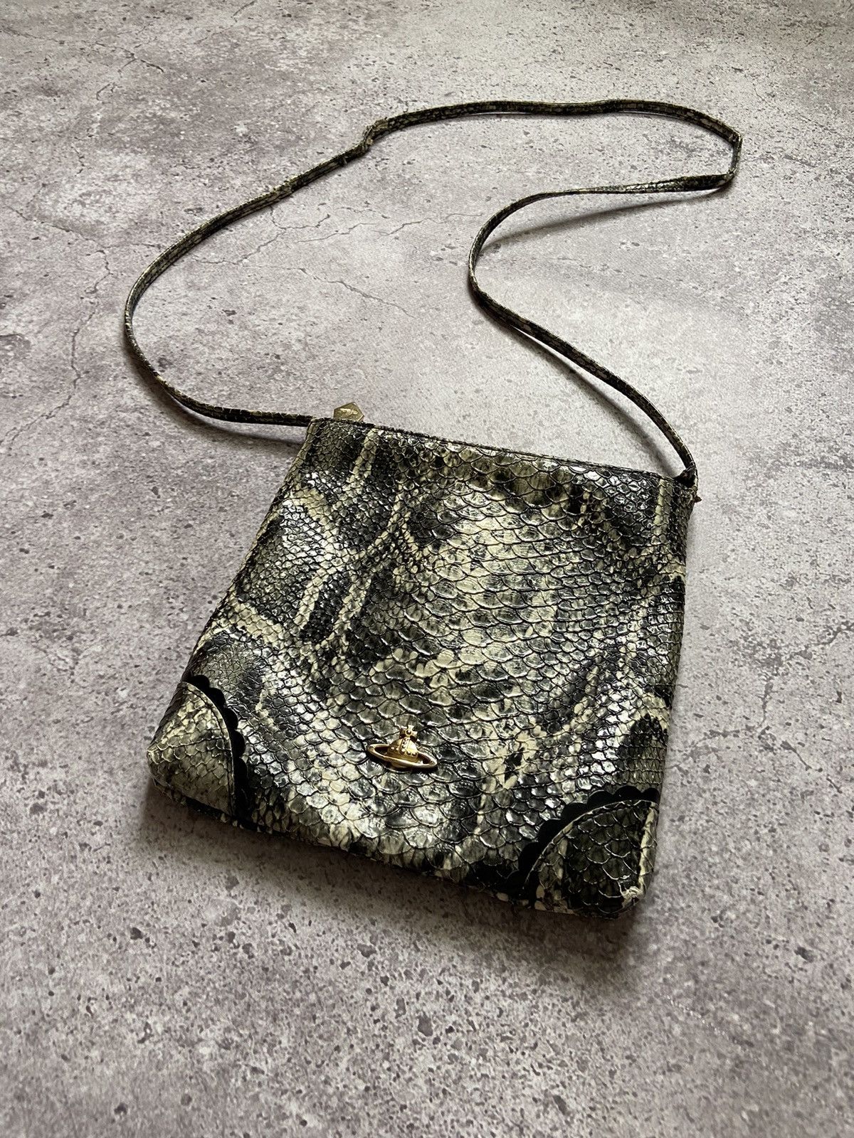 Vivienne Westwood Vivienne Westwood Snake Skin Orb Crossbody Bag Size ONE SIZE - 1 Thumbnail