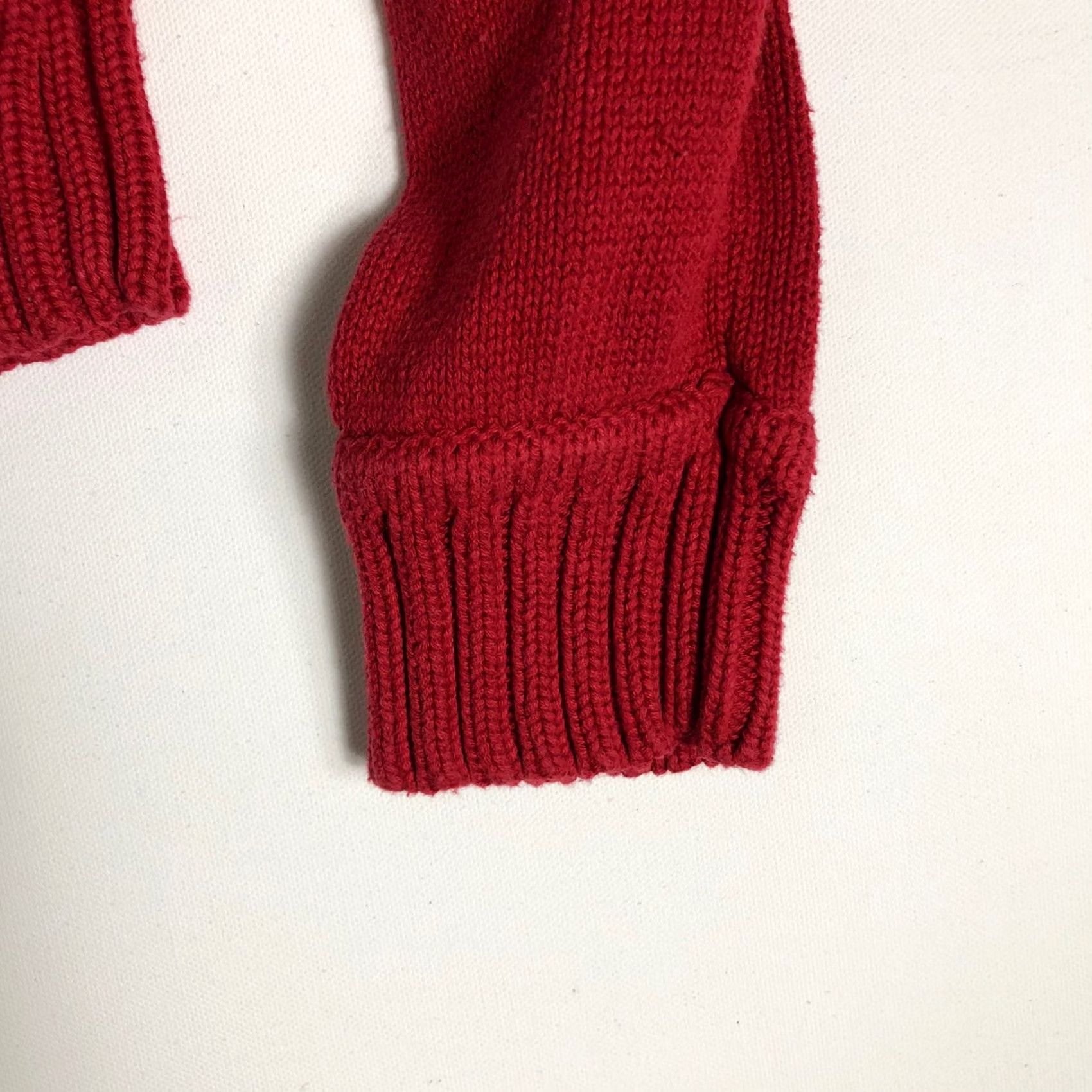 Vintage VINTAGE Women’s Aeropostale Sweater 1/4 Zip Long Sleeve Red Large G24 Size L / US 10 / IT 46 - 6 Thumbnail