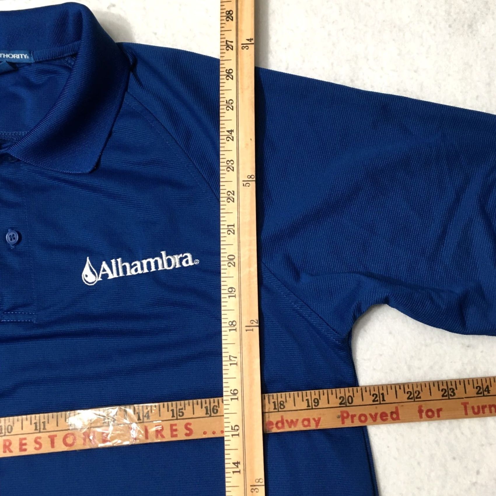 Port Authority Port Authority ALHAMBRA WATER Polo Shirt Men MEDIUM Blue Golf Cotton Polyester Short Sleeve Shirt Mens Size US M / EU 48-50 / 2 - 4 Thumbnail