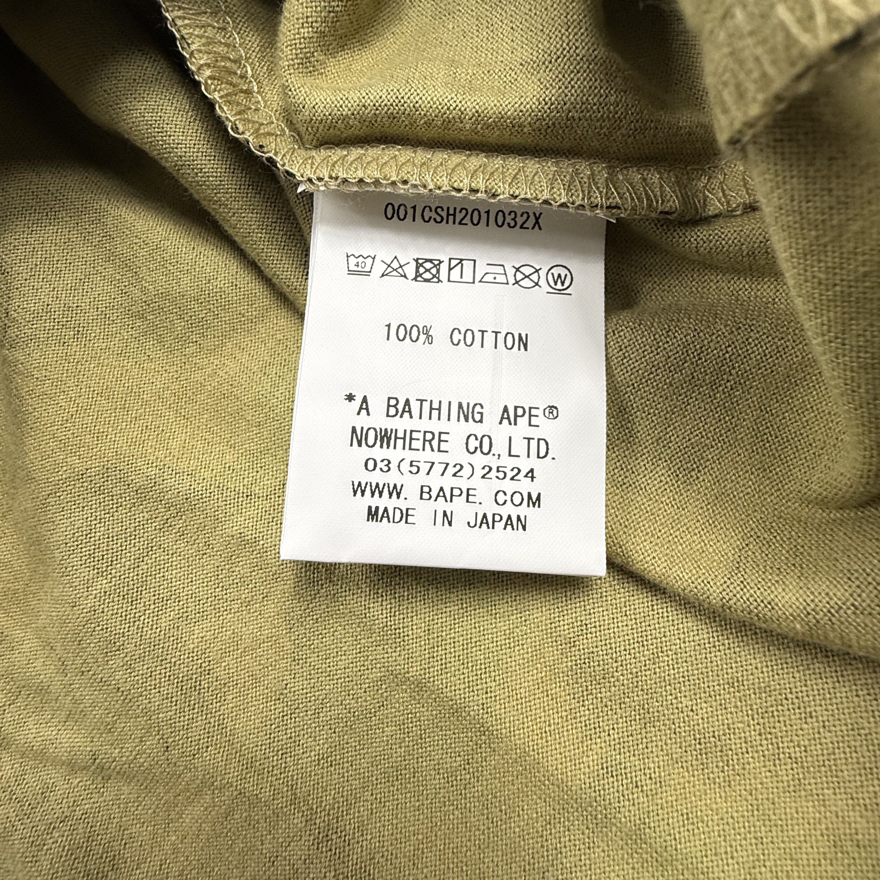 Bape A Bathing Ape Mens ABC Camo Multi Logo Shirt Green XL Size US XL / EU 56 / 4 - 4 Thumbnail