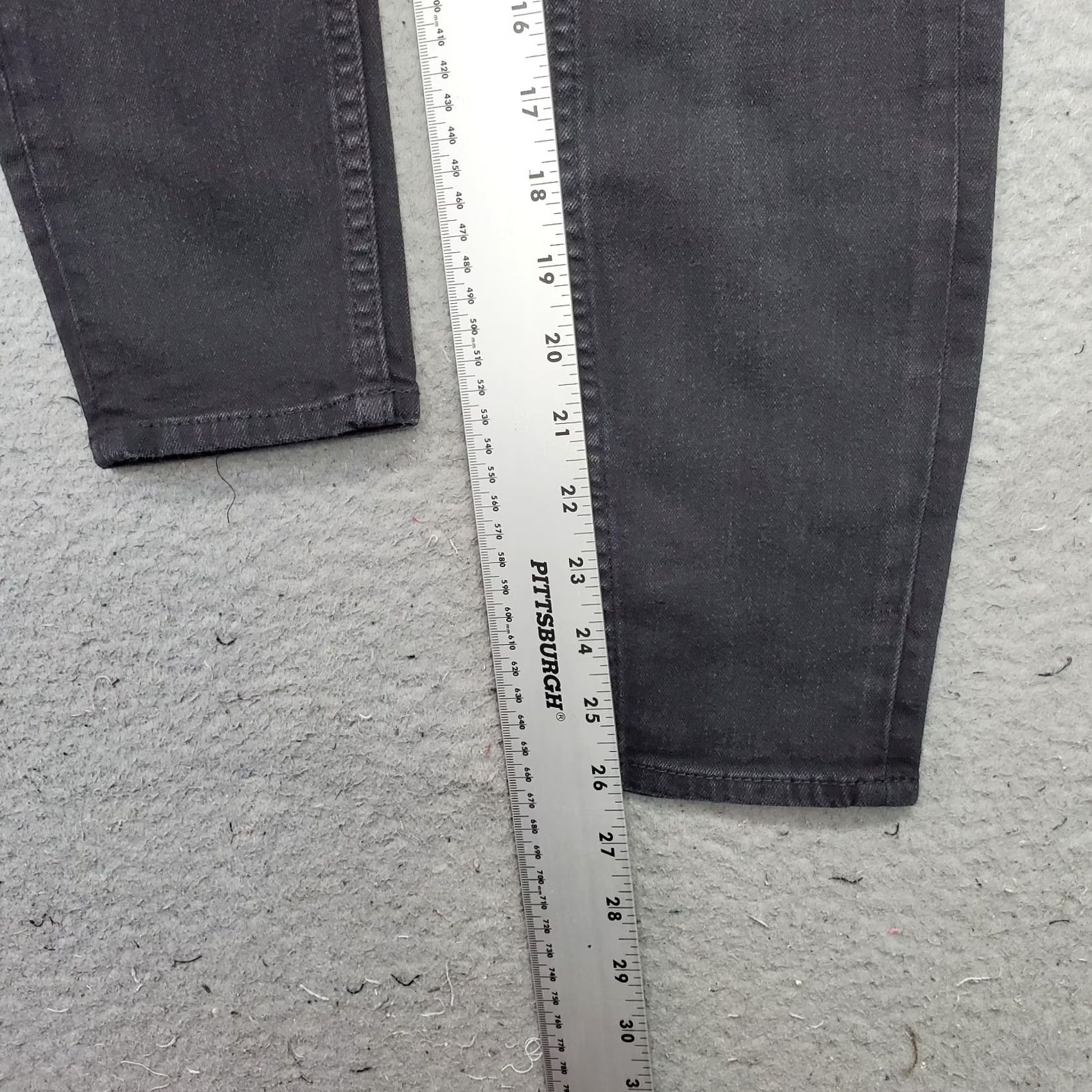 Denime & Denim Women 0 Black Curvy Jegging Jeans Ultra High Waist Ankle Length Denim Size 25" / US 0 / IT 36 - 4 Thumbnail