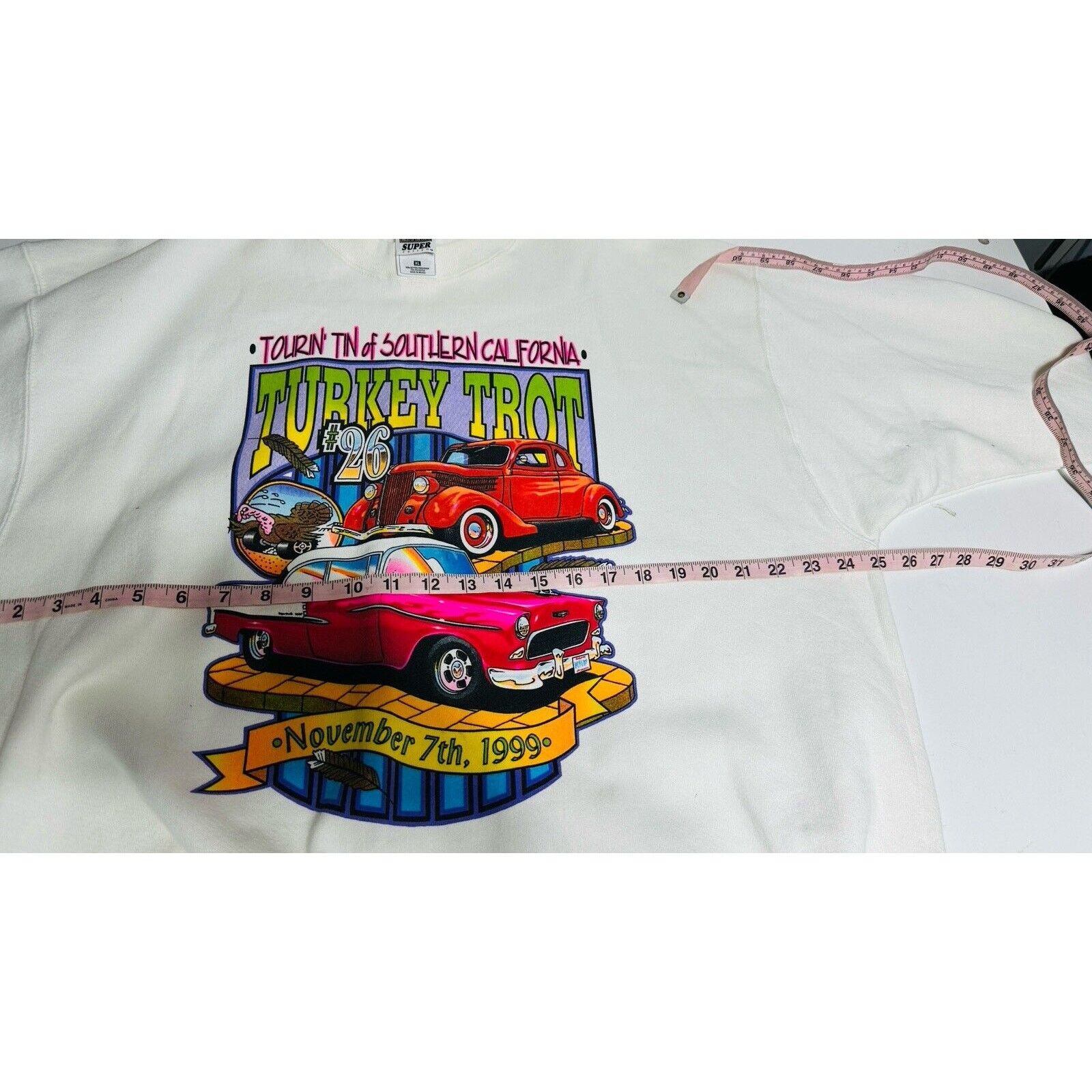 Fruit Of The Loom Vintage 90s Hot Rod Racing Crewneck Sweatshirt Mens XL Size US XL / EU 56 / 4 - 8 Thumbnail