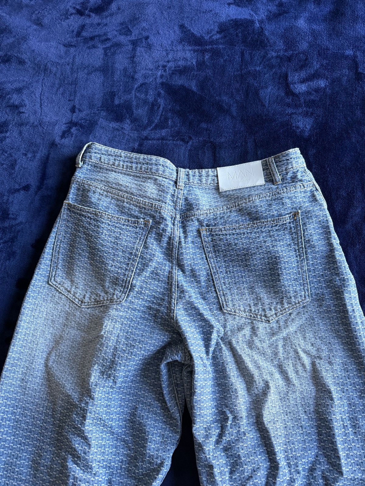 Other Blue Textured Jeans 32x32 Size US 32 / EU 48 - 4 Thumbnail