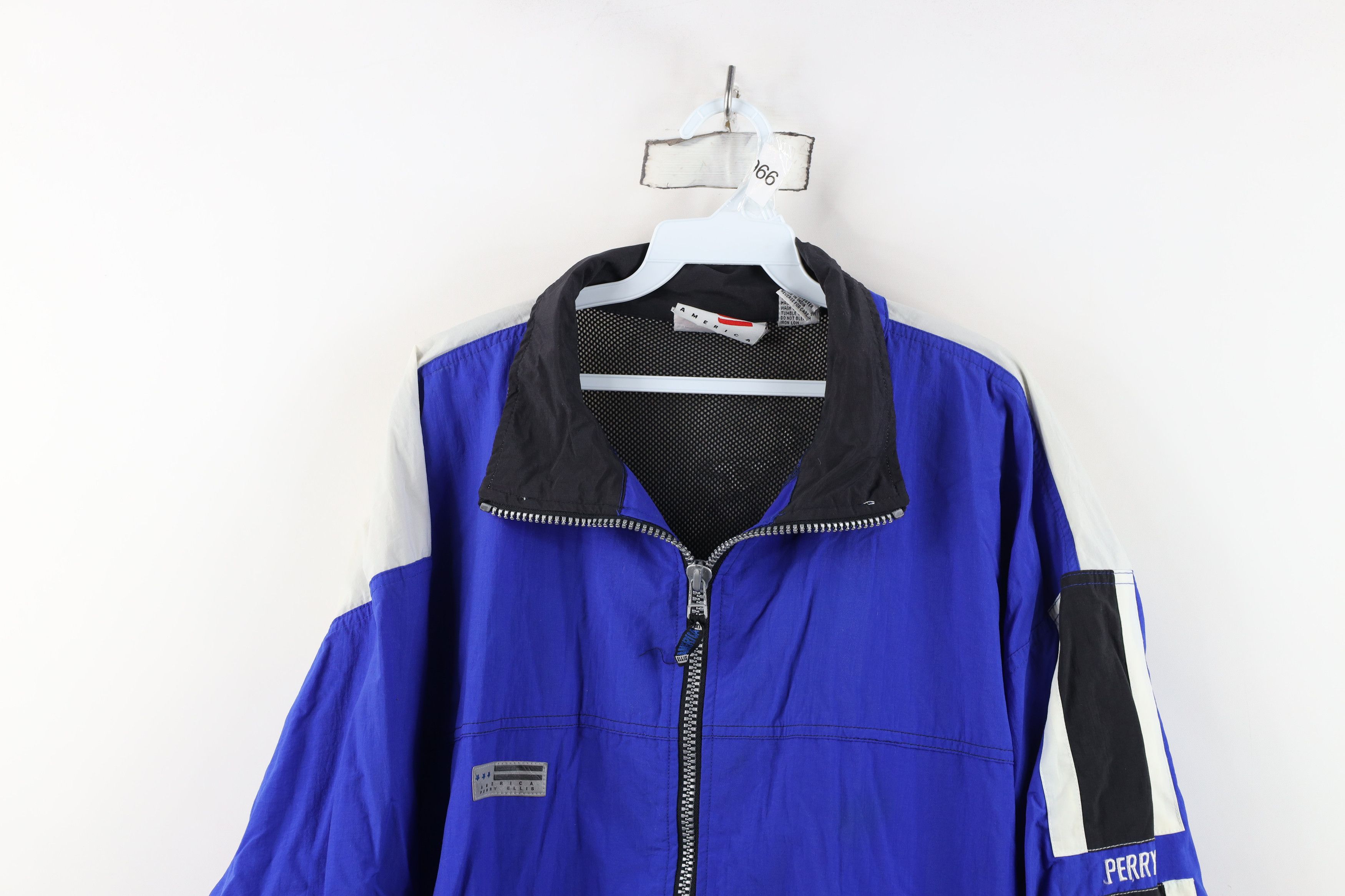 Perry Ellis Vintage 90s Perry Ellis Reflective Lined Windbreaker Jacket Size US XXL / EU 58 / 5 - 2 Thumbnail