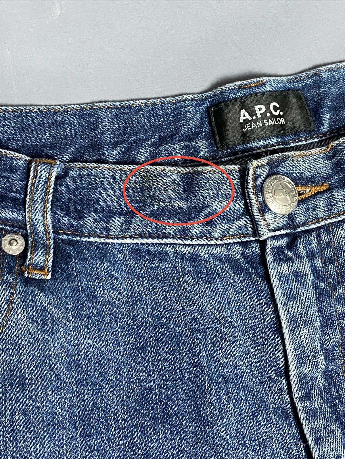 A.P.C. A.P.C. Jean Sailor Denim Blue Jeans Size 32 Wide Leg Cropped Size 32" / US 10 / IT 46 - 22 Thumbnail