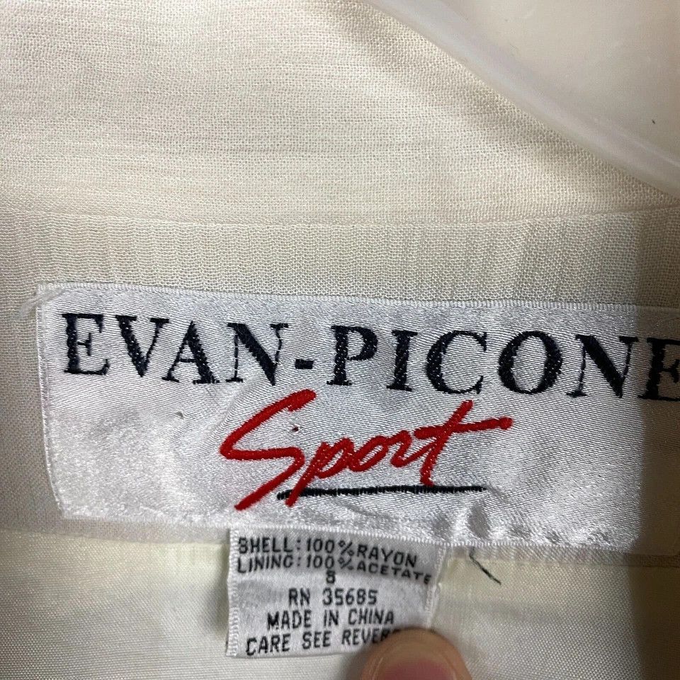 Evan Picone Evan Picone Sport Coat Jacket Women's Small 100% Rayon Size S / US 4 / IT 40 - 3 Thumbnail