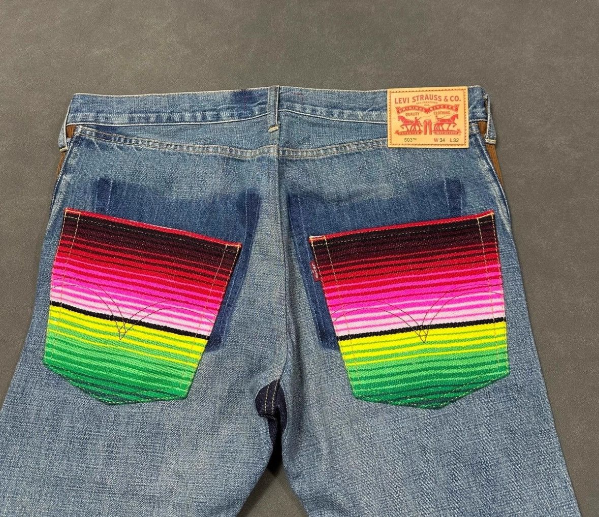 Junya Watanabe × Levi's Junya Watanabe 22AW Runway Levi’s Patchwork Jeans Size US 34 / EU 50 - 5 Thumbnail