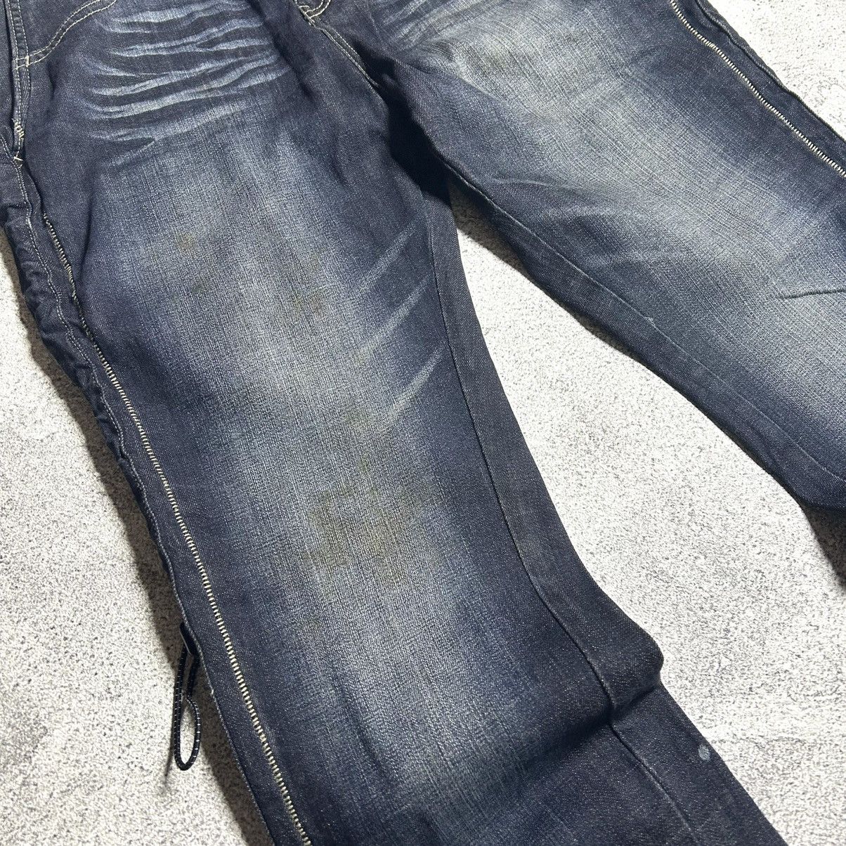Japanese Brand Vintage Pants Denim PPFM DESTRUCT Strect Material Size US 35 - 11 Thumbnail