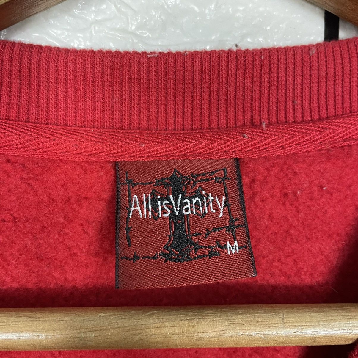 Japanese Brand Seculity Big Print Red Sweatshirt Size US M / EU 48-50 / 2 - 12 Thumbnail