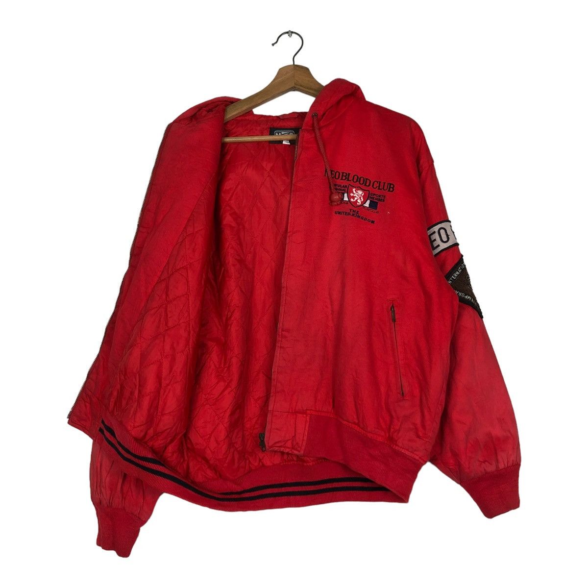 Japanese Brand 🔥VINTAGE RIOT RIOT BOMBER JACKET NEO BLOOD BIG LOGO JAPAN Size US M / EU 48-50 / 2 - 12 Thumbnail