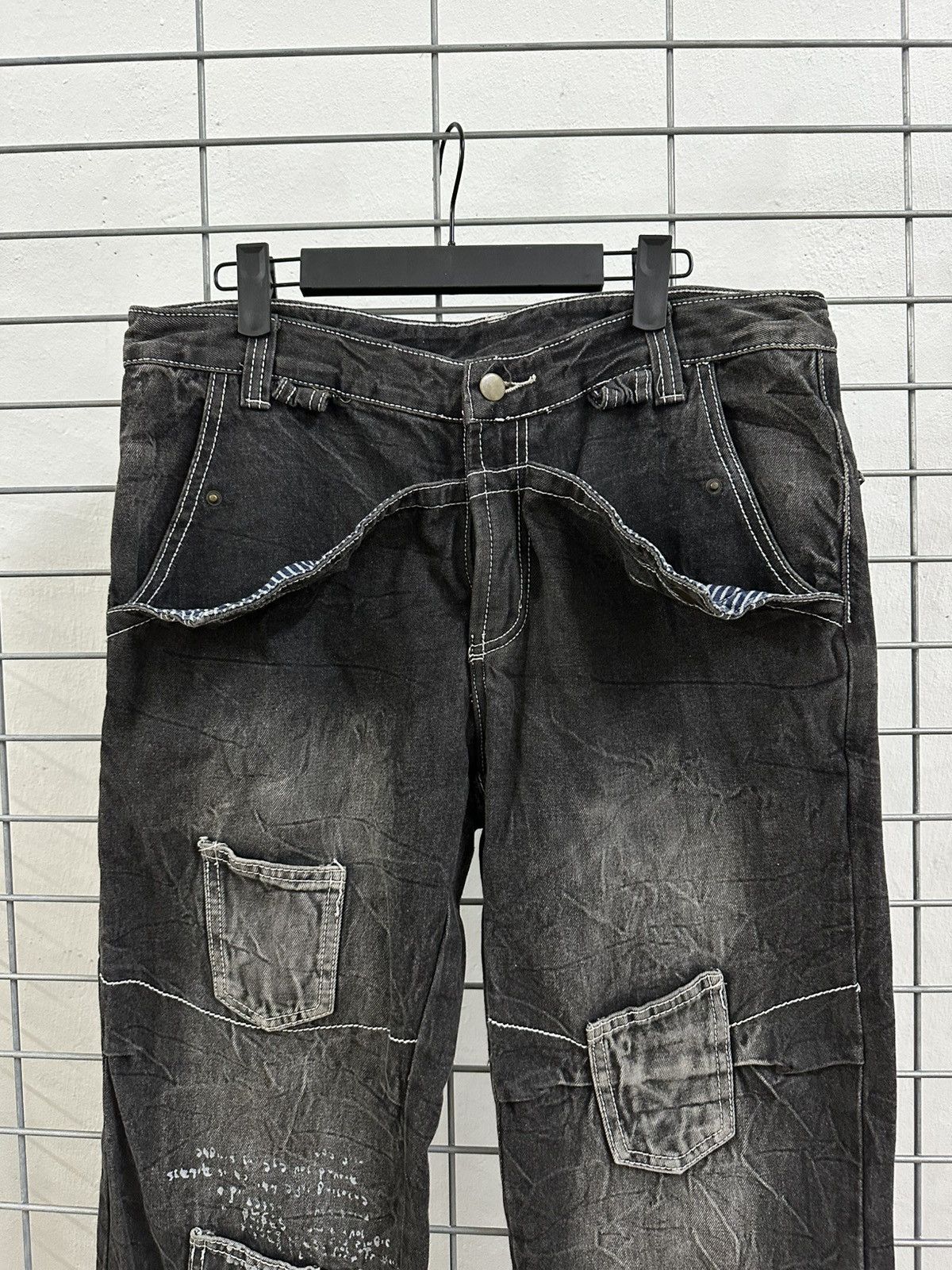 If Six Was Nine × Japanese Brand Rare And Beautiful Aston Design Multi Pocket Punk Bush Pants Size US 34 / EU 50 - 4 Thumbnail