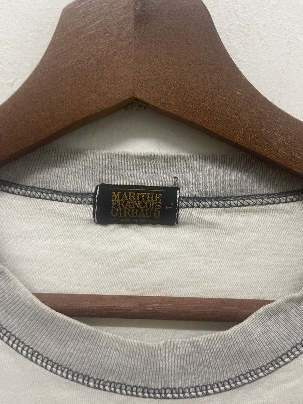 Marithe + Francois Girbaud × Vintage 90’s MFG GIRBAUD Big Spellout Tee Size US M / EU 48-50 / 2 - 3 Thumbnail