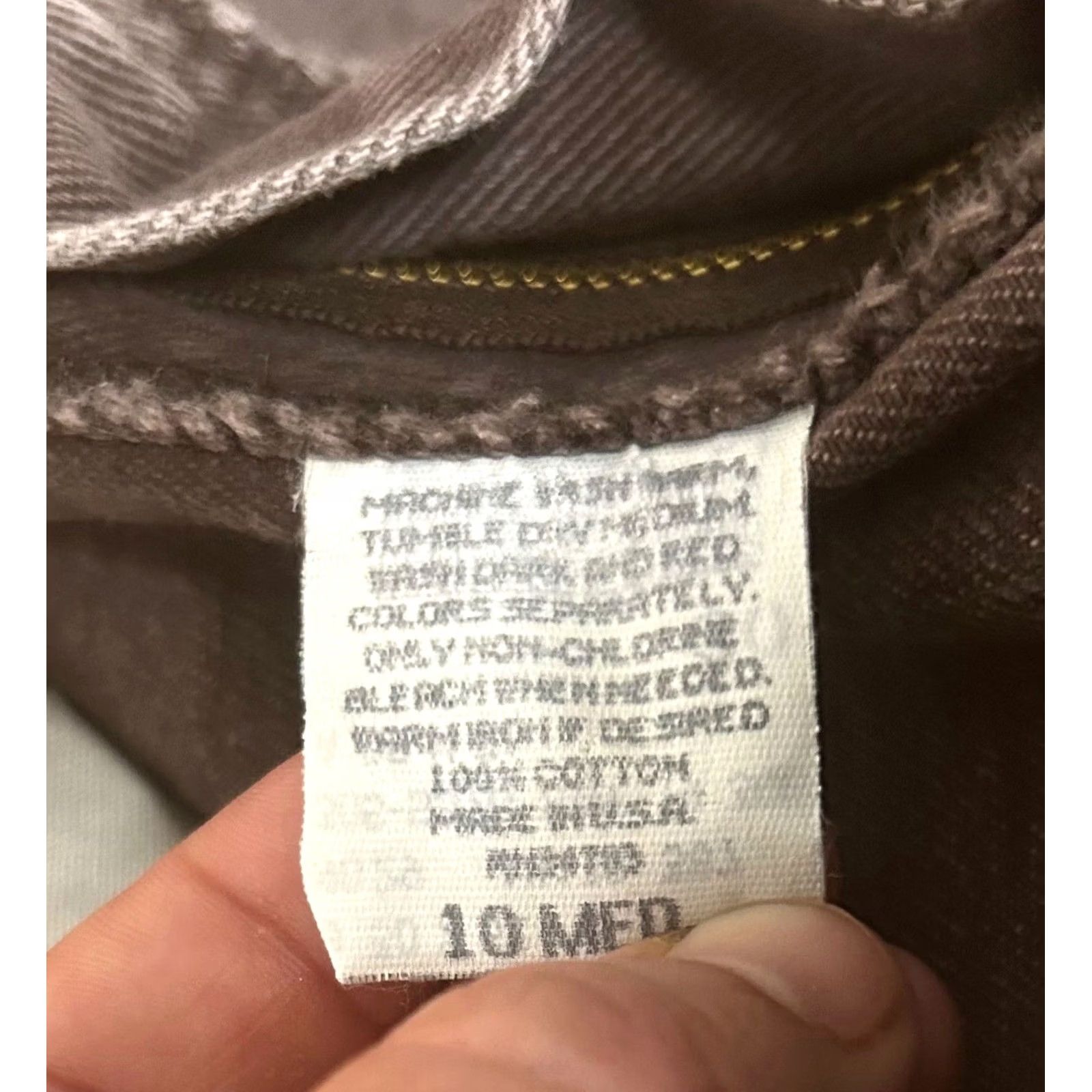 Lee VTG Lee Premium Classic USA Jeans Brown Tapered Mom Denim Cotton Women’s Sz 10 Regular Inseam 31 in Dark Wash Distressed? No. Size 32" / US 10 / IT 46 - 6 Thumbnail