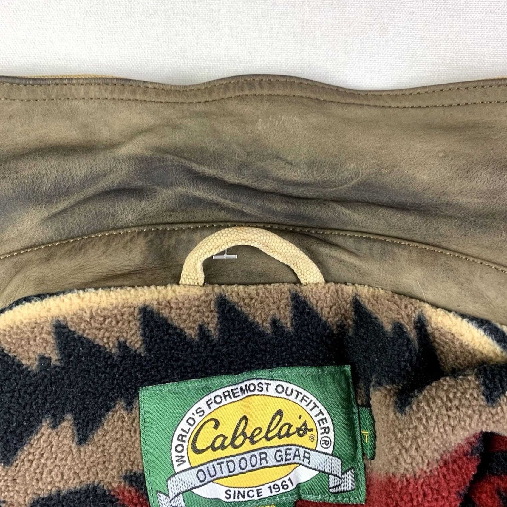 Vintage VINTAGE Cabela's Jacket Mens XL Tall Aztec Lined Fleece Hunting Outdoors Canvas Jacket Size US XL / EU 56 / 4 - 6 Thumbnail