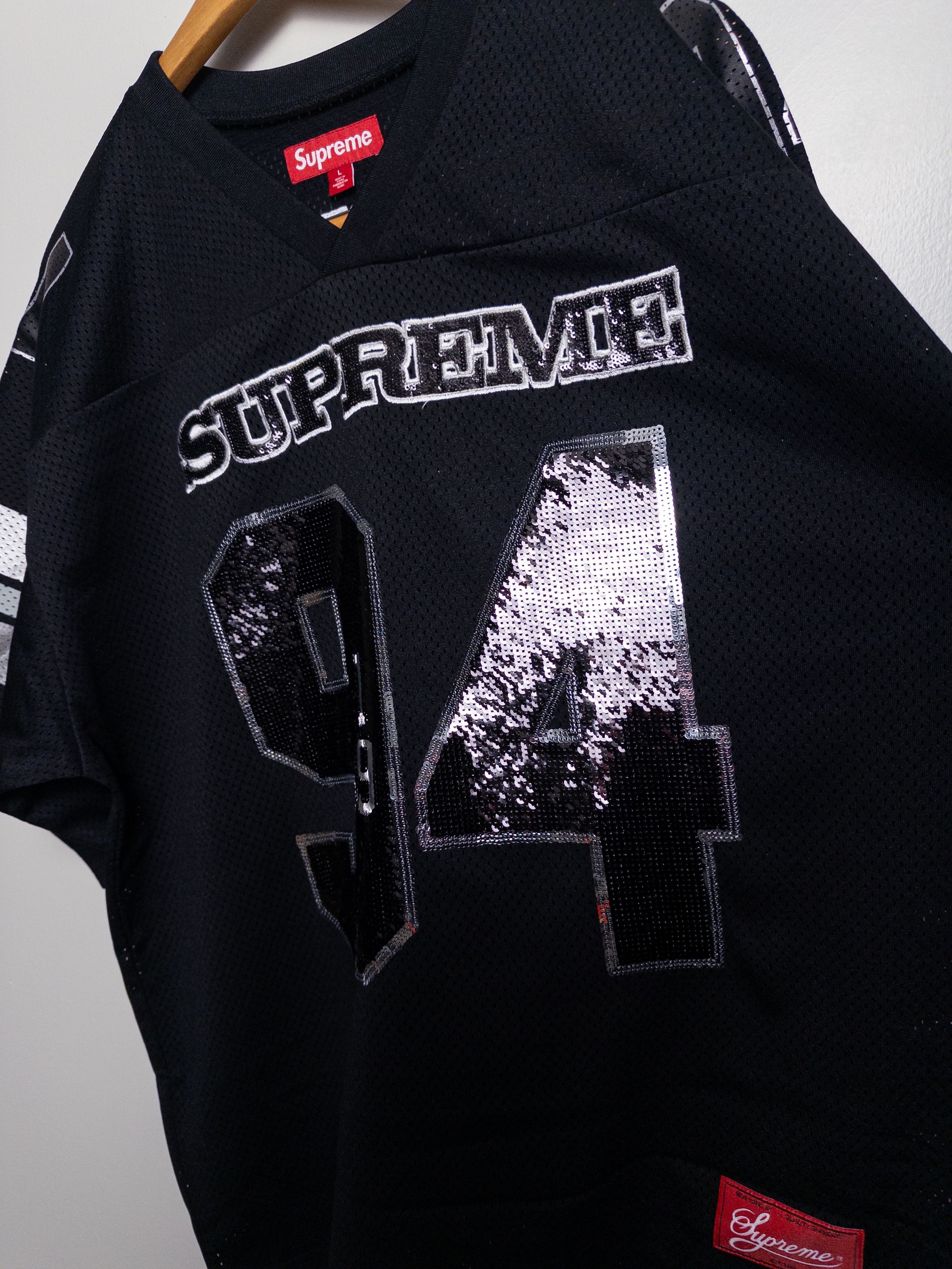 Supreme SEQUIN FOOTBALL JERSEY Size US L / EU 52-54 / 3 - 4 Thumbnail