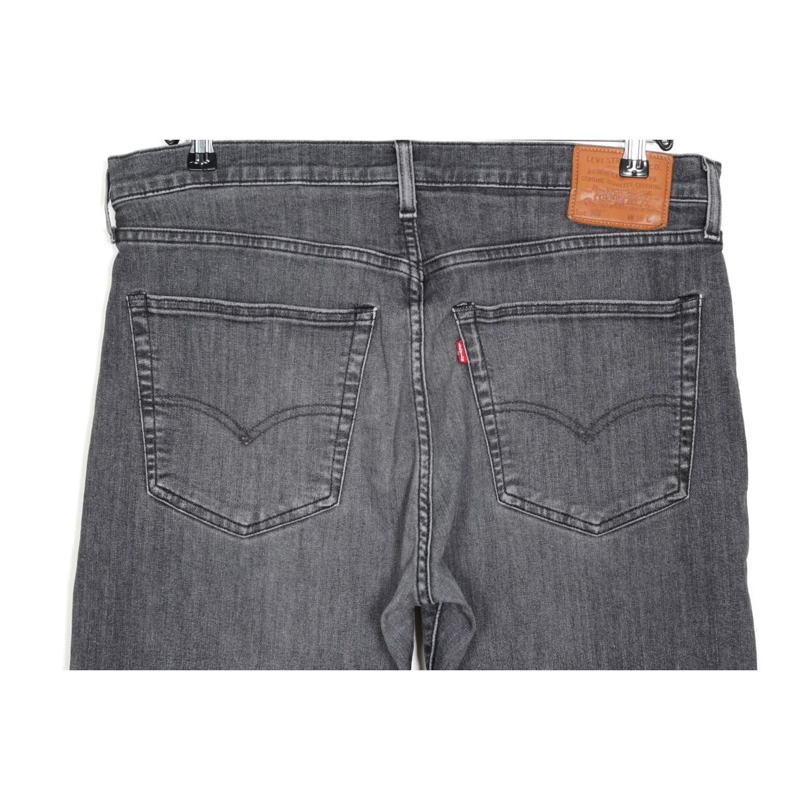 Levi's VINTAGE LEVI’S 502 Tapered PREMIUM Big E Stretch Jeans Men 36W 28L Grey Denim Slim 5-Pocket Mens Size US 36 / EU 52 - 3 Thumbnail