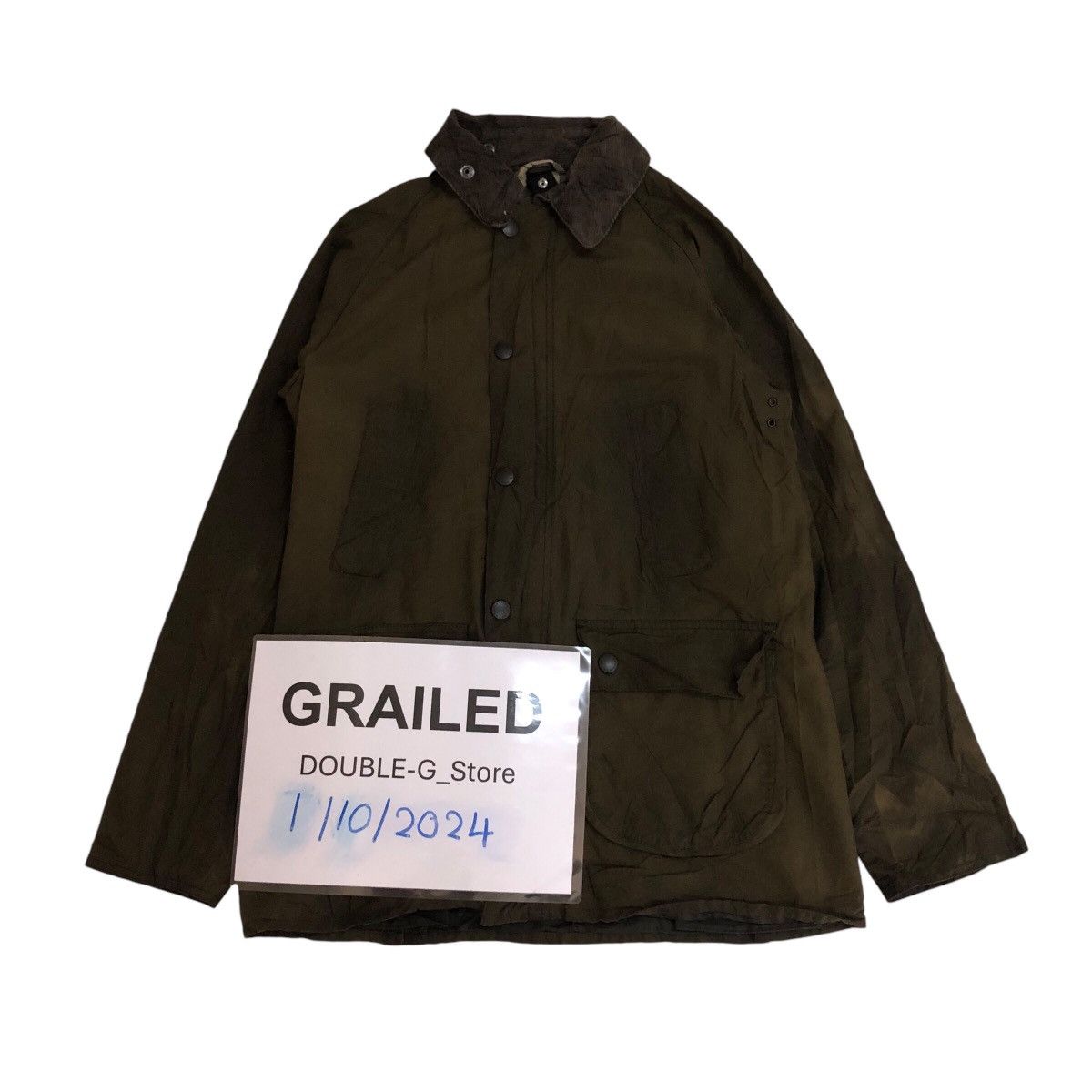 Barbour 📌Hunting Jacket Wax Barbour Blanket Tartan Multi Pocket Size US M / EU 48-50 / 2 - 1 Thumbnail