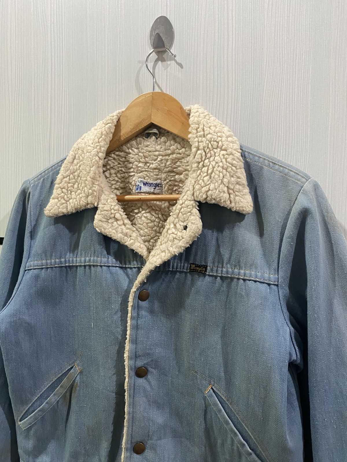 70〜80s Wrangler USA製 126MJ vintage denim Original 70s Wrangler 126mj denim jacket/ size 40 in good