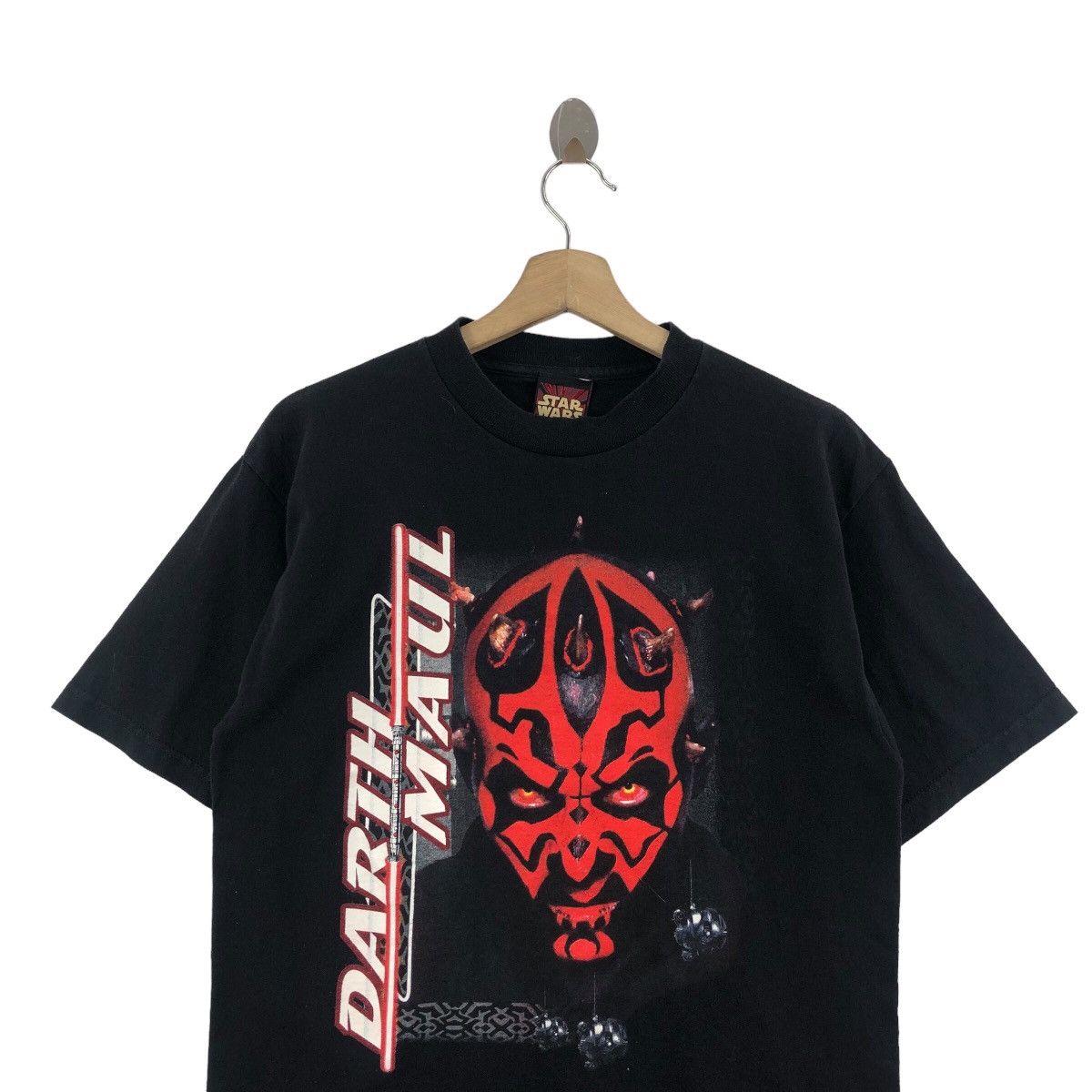 Star Wars × Vintage Pick!! Vtg 90's DARTH MAUL Star Wars Top Tee Tshirt Size US S / EU 44-46 / 1 - 3 Thumbnail