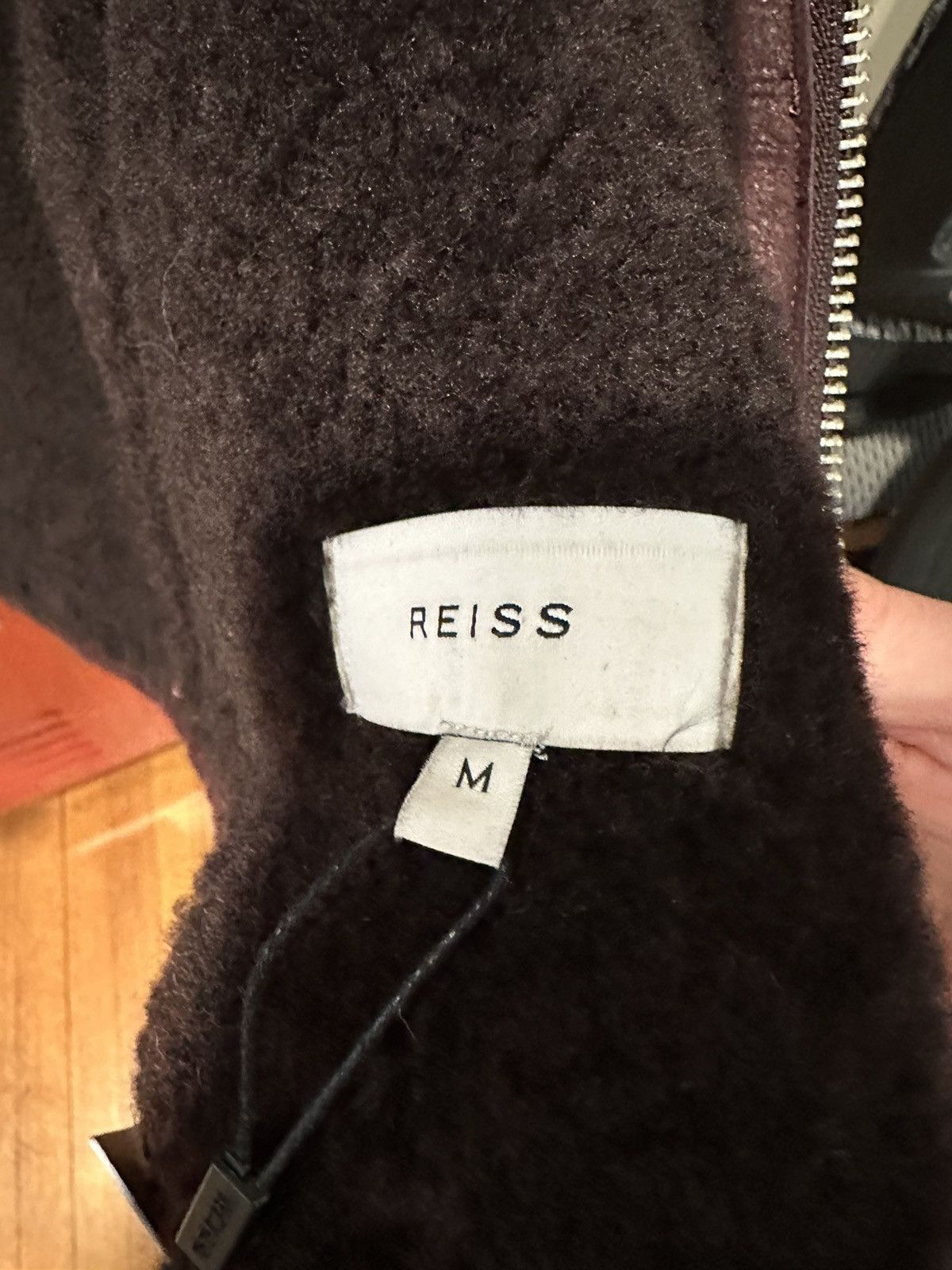 Reiss Reiss shearling coat in Bordeaux Size US M / EU 48-50 / 2 - 10 Thumbnail