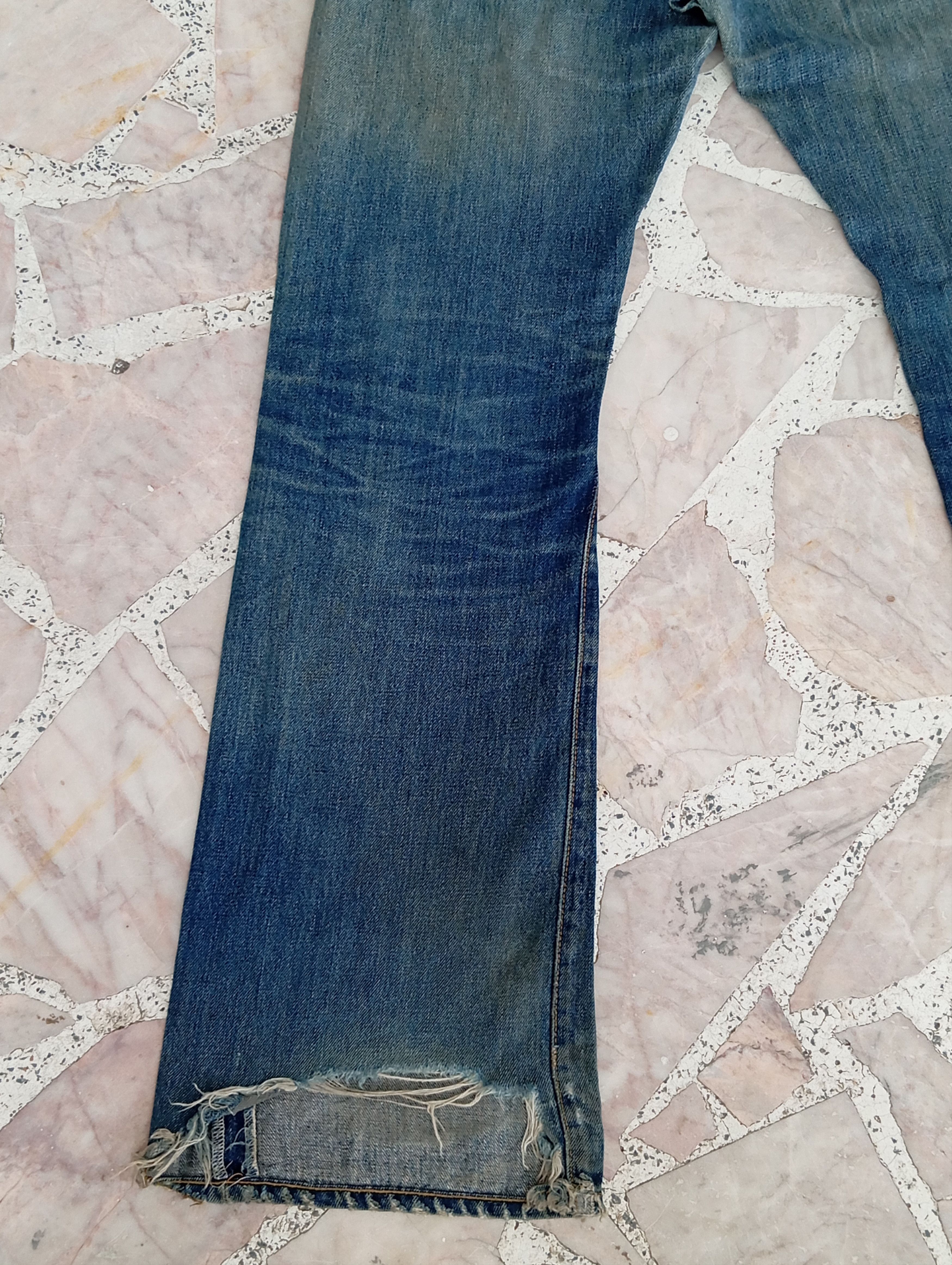 Denime × Vintage Distressed Denime Size US 30 / EU 46 - 12 Thumbnail