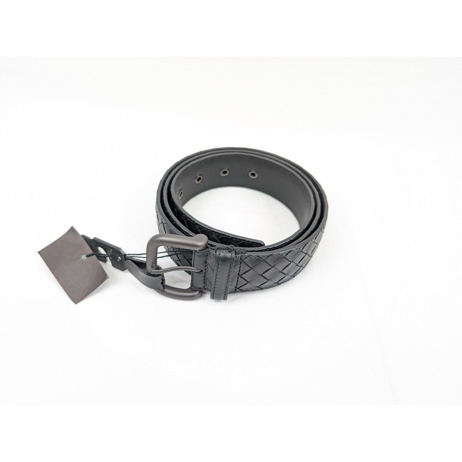 Bottega Veneta o1rshd1 Size: 110 / Intrecciato Belt in Black Size 42 - 1 Thumbnail