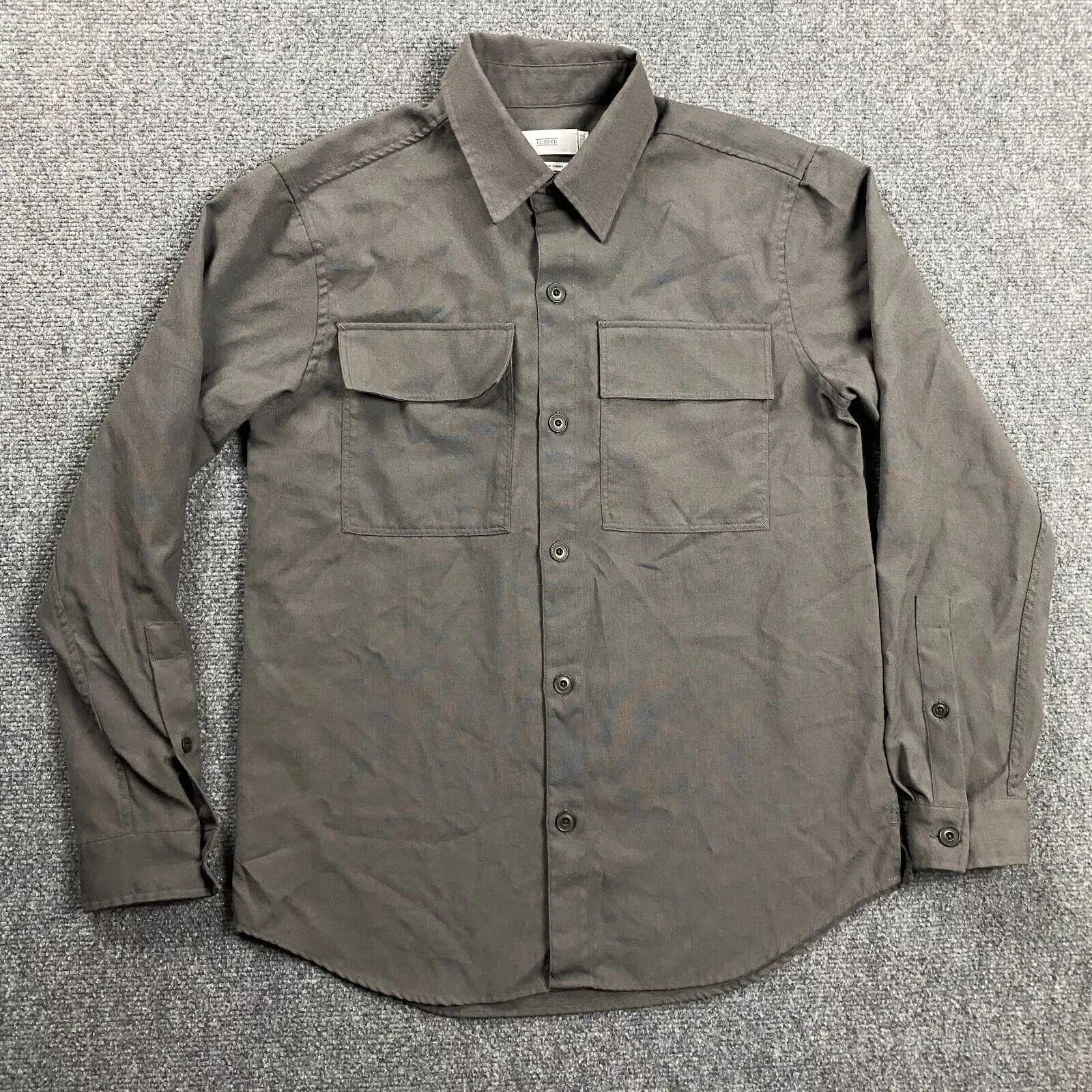 CLOSED Closed Shirt Adults XS Button Up Front Pockets Virgin Mens Size US XS / EU 42 / 0 - 1 Thumbnail