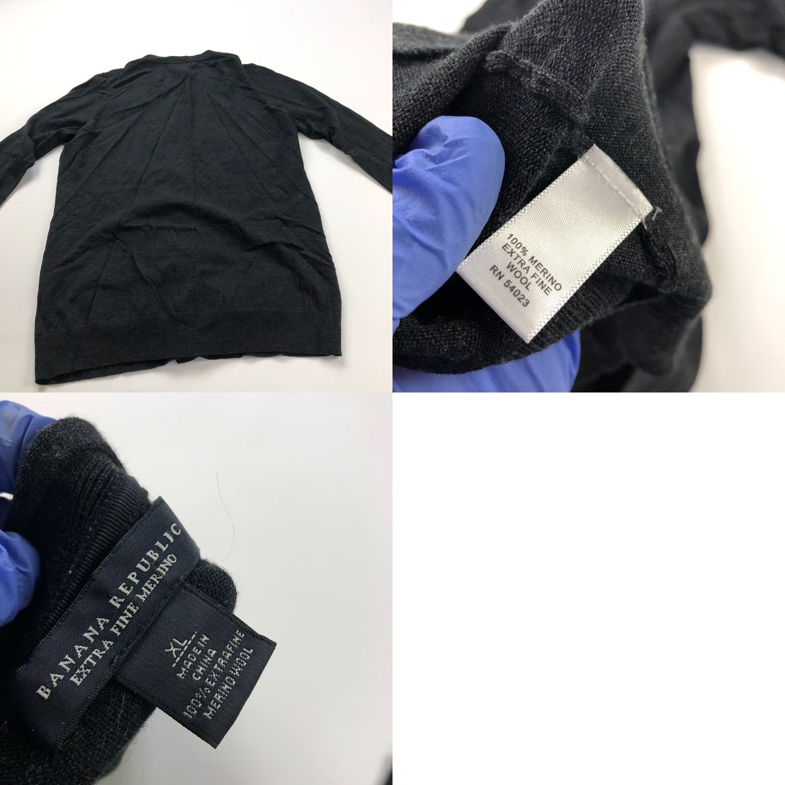 Banana Republic Banana Republic Cardigan Sweater Black XL 100% Merino Wool Button V-Neck Knit Womens Regular Pullover Casual Size XL / US 12-14 / IT 48-50 - 8 Thumbnail