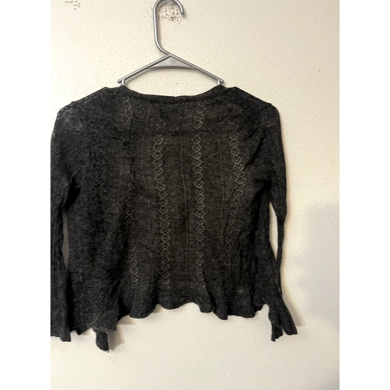 Banana Republic Banana Republic Womens Cardigan Sweater XS Gray Italian Yarn Open Front 3/4 Sleeve V-Neck Casual Cotton Blend Size XS / US 0-2 / IT 36-38 - 2 Thumbnail