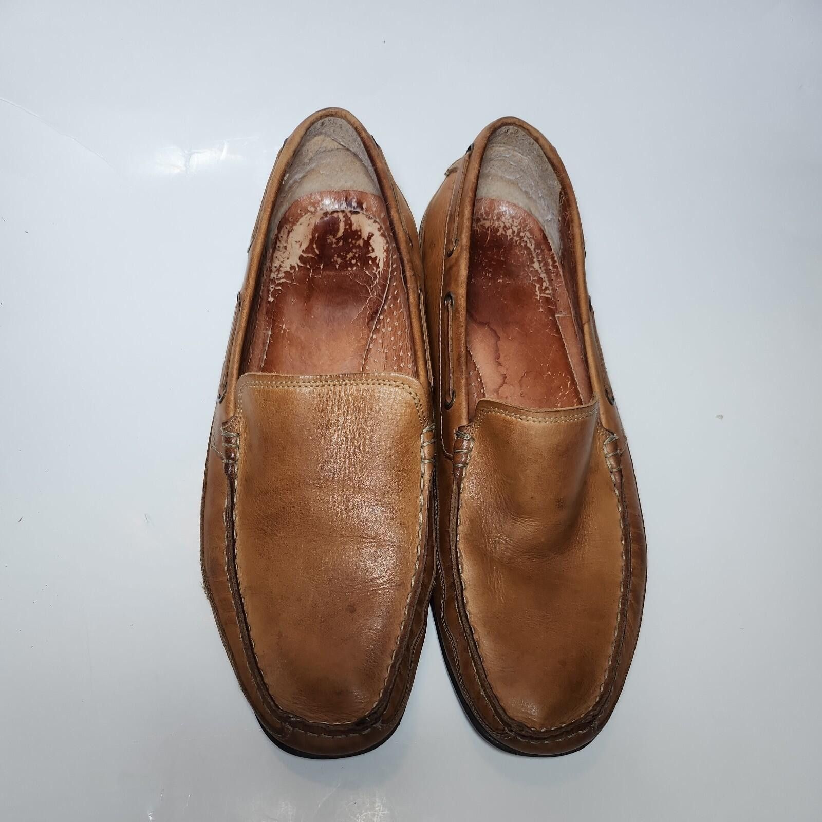 Bass BASS HANK Loafers Slip On Moccasins Shoes 11.5 Brown Leather Size US 11.5 / EU 44-45 - 7 Thumbnail