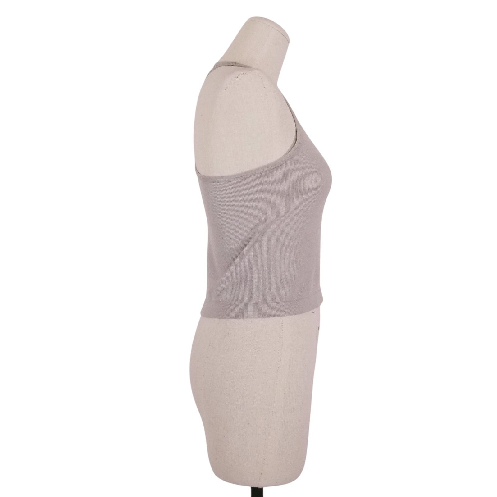 Free People Free People Intimately Gray Ribbed Tank Top Sz XS/S Size XS / US 0-2 / IT 36-38 - 4 Thumbnail
