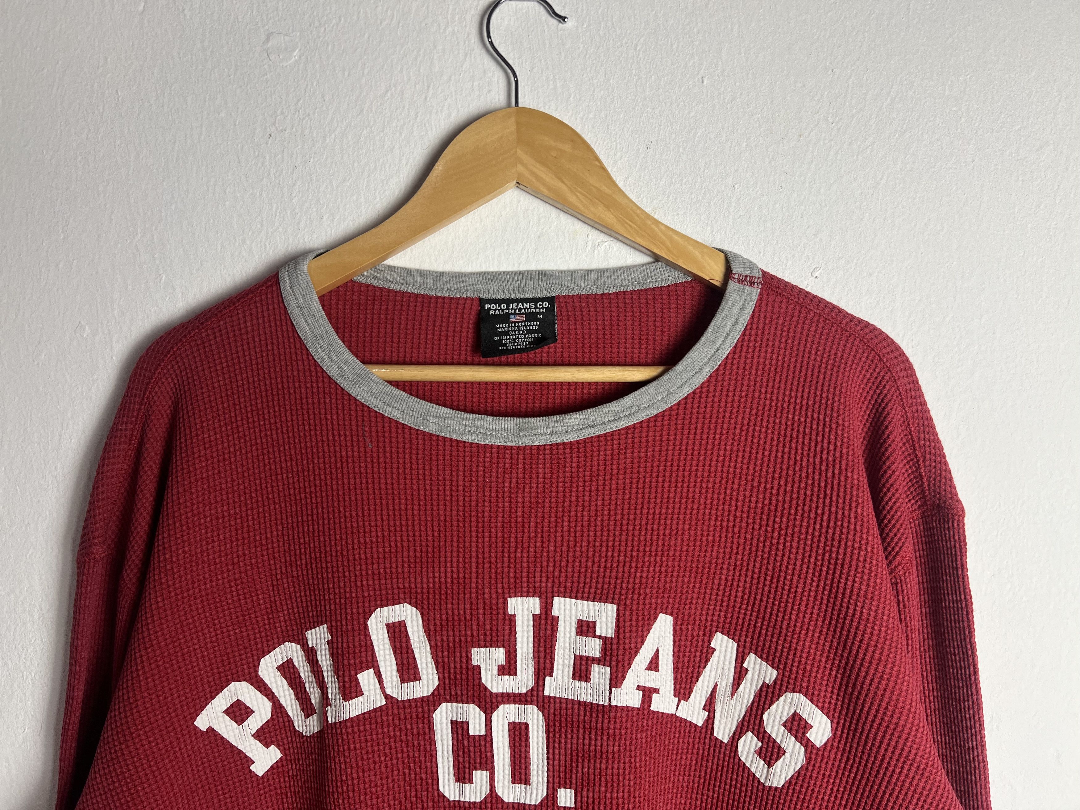 Polo Ralph Lauren Vintage Polo Jeans CO. Ralph Lauren Thermal Long Sleeve Size US M / EU 48-50 / 2 - 3 Thumbnail