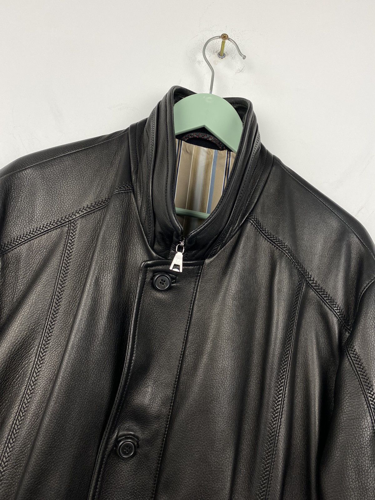 Hugo Boss Kapraun Lamm Nappa Leather Jacket Luxury Size US L / EU 52-54 / 3 - 2 Thumbnail