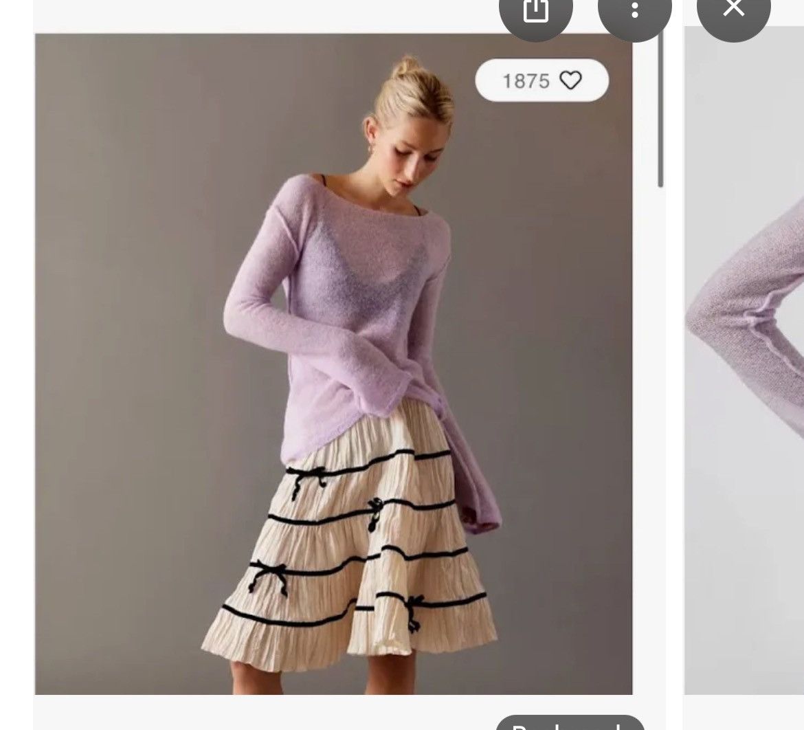 Urban Outfitters Sheer Asymmetrical Sweater Size S / US 4 / IT 40 - 3 Thumbnail