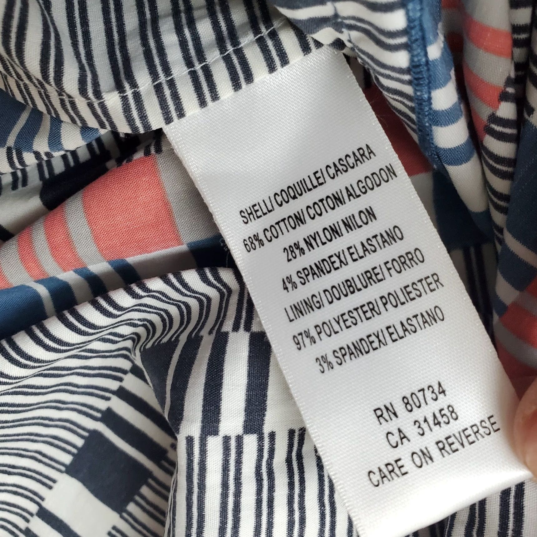 Bcbgmaxazria BCBGMAXAZRIA Tank Top Womens Multicolor Striped Spaghetti Straps Back Zip M Size M / US 6-8 / IT 42-44 - 6 Thumbnail