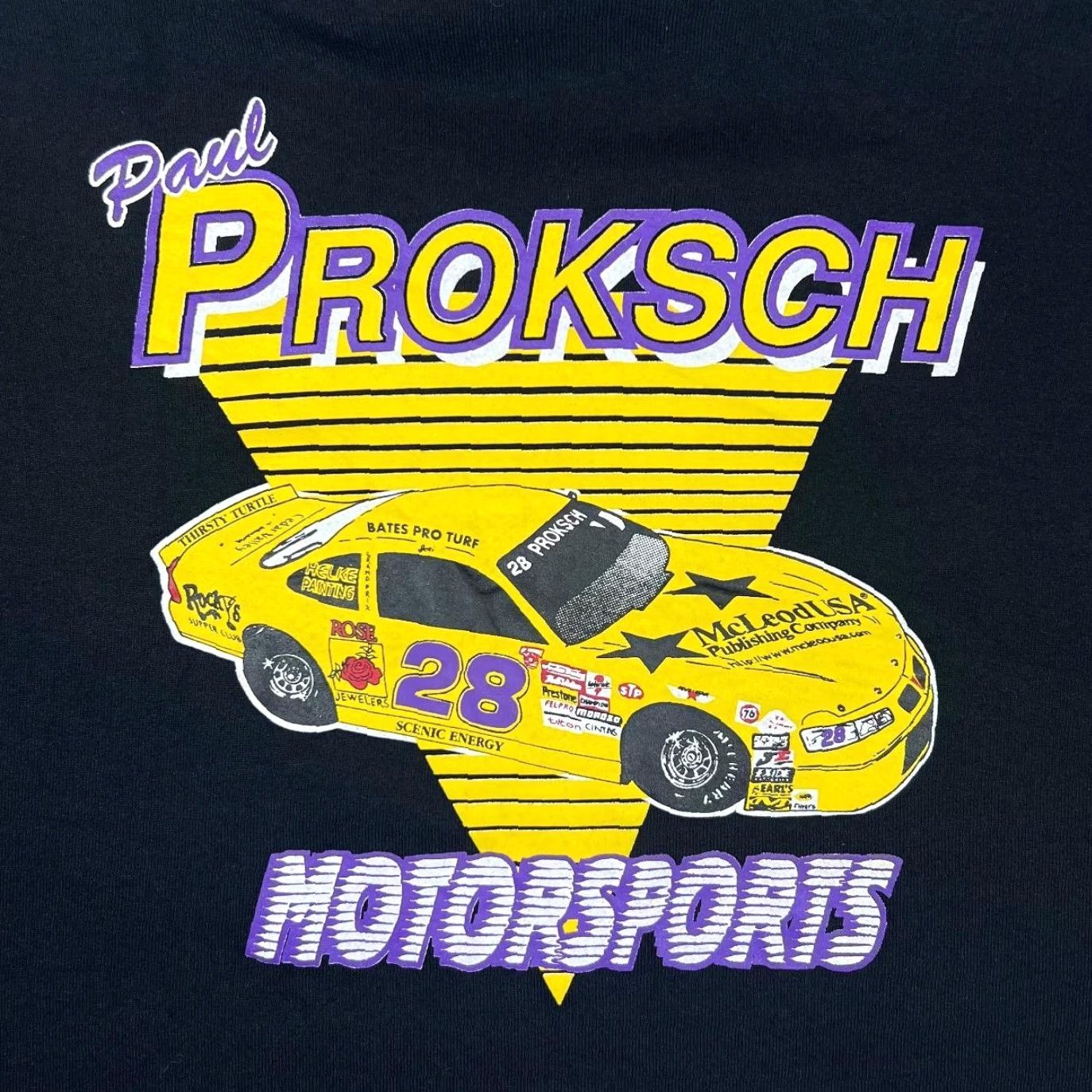 Fruit Of The Loom VINTAGE PAUL PROKSCH MOTORSPORTS Stock Car Racing Black Crewneck Sweatshirt XXL Size US XXL / EU 58 / 5 - 4 Thumbnail