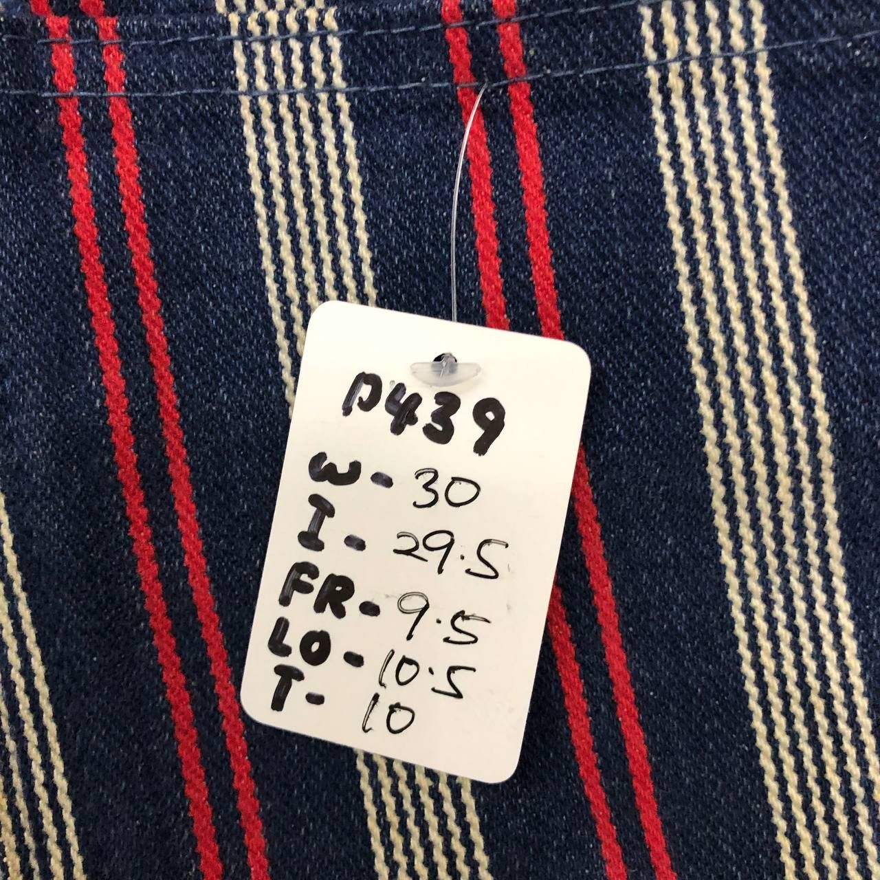 Other P439 VTG JONSN USA FLARED STRIPED JEANS Size US 30 / EU 46 - 9 Thumbnail