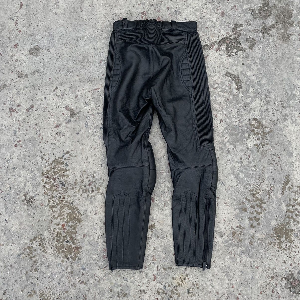 Other Vintage Moto Pants 28 Real Leather 90s Y2K Style USA Size US 28 / EU 44 - 2 Thumbnail