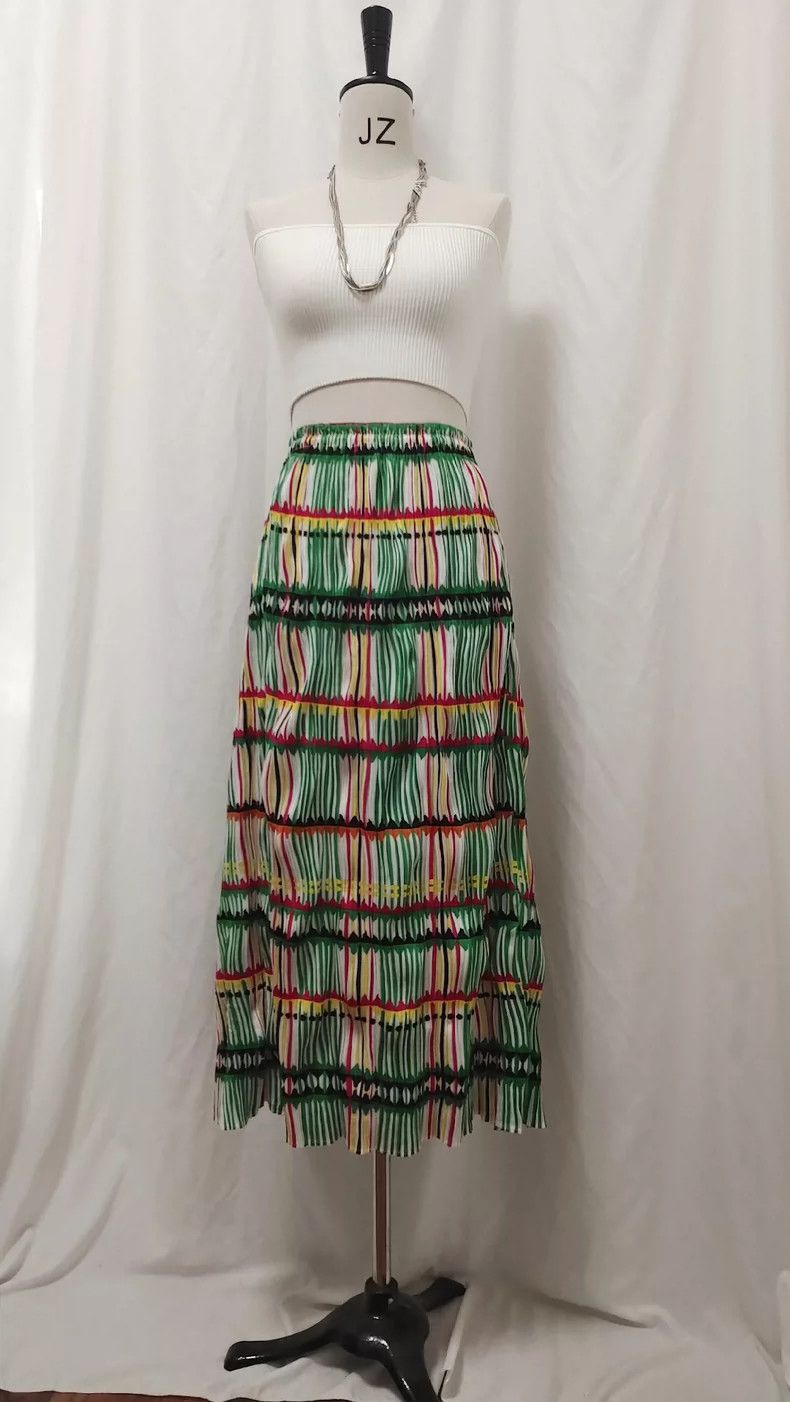Issey Miyake Issey Miyake size:3 Emerald green vintage crayon striped s Size 22" - 2 Thumbnail