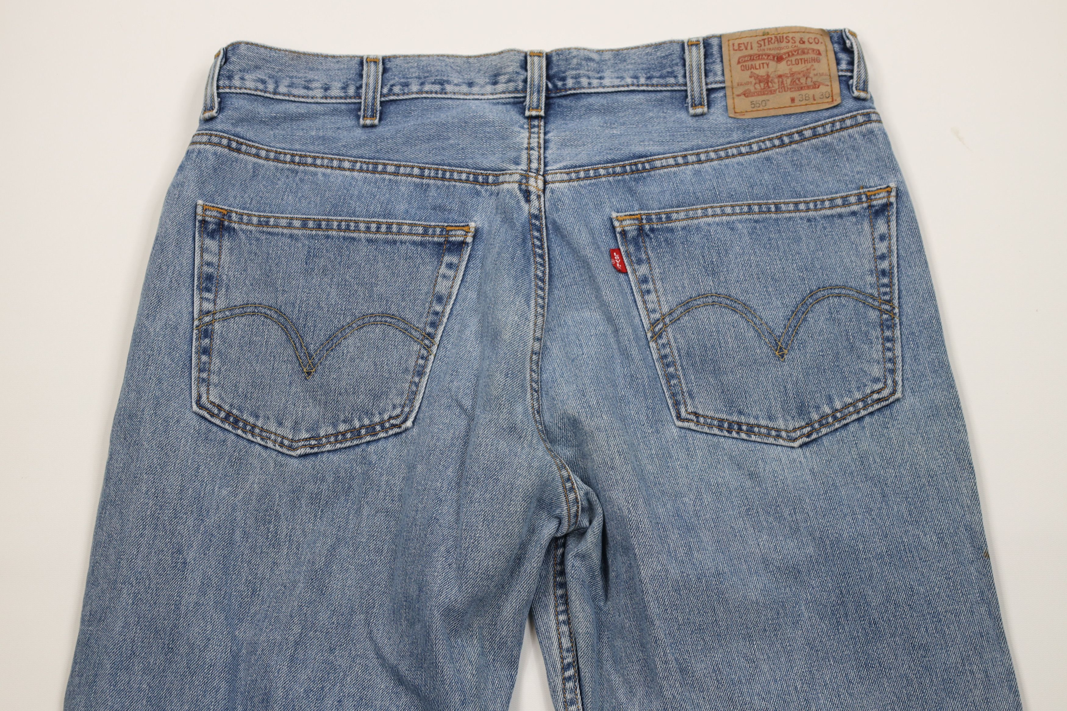Levi's Vintage Y2K Levis 550 Relaxed Fit Denim Jeans Blue Cotton Size US 38 / EU 54 - 12 Thumbnail