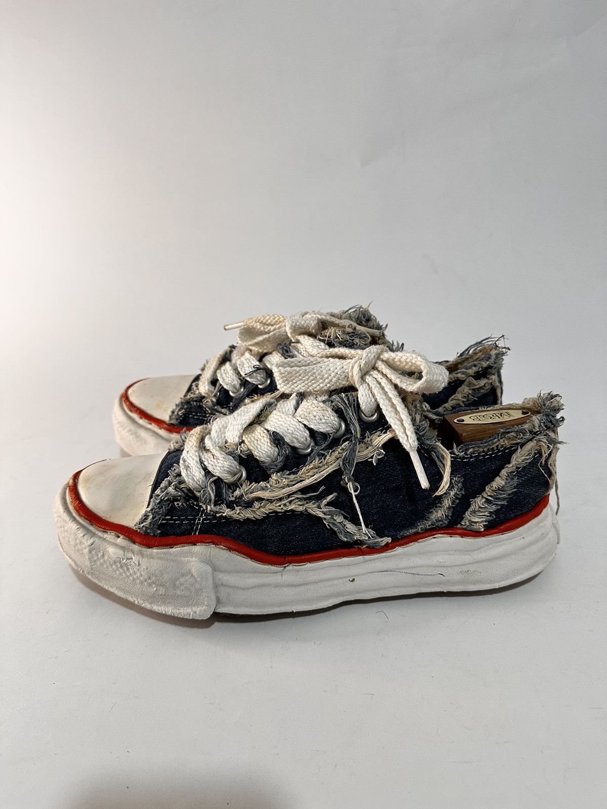 Maison MIHARA YASUHIRO × Nigel Cabourn Maison MIHARA YASUHIRO x Nigel Cabourn Blue Denim Sneaker. Size US 8 / EU 41 - 1 Thumbnail