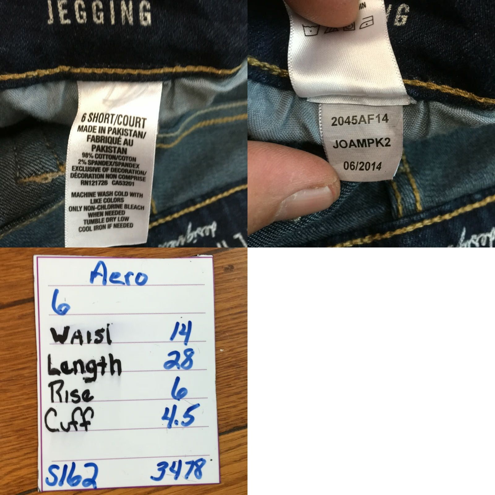 Vintage Aéropostale Jeans Skinny Denim 6 Short Woman Blue 28" Inseam 5-Pocket Regular Rise Jeans Womens Size 28" / US 6 / IT 42 - 8 Thumbnail