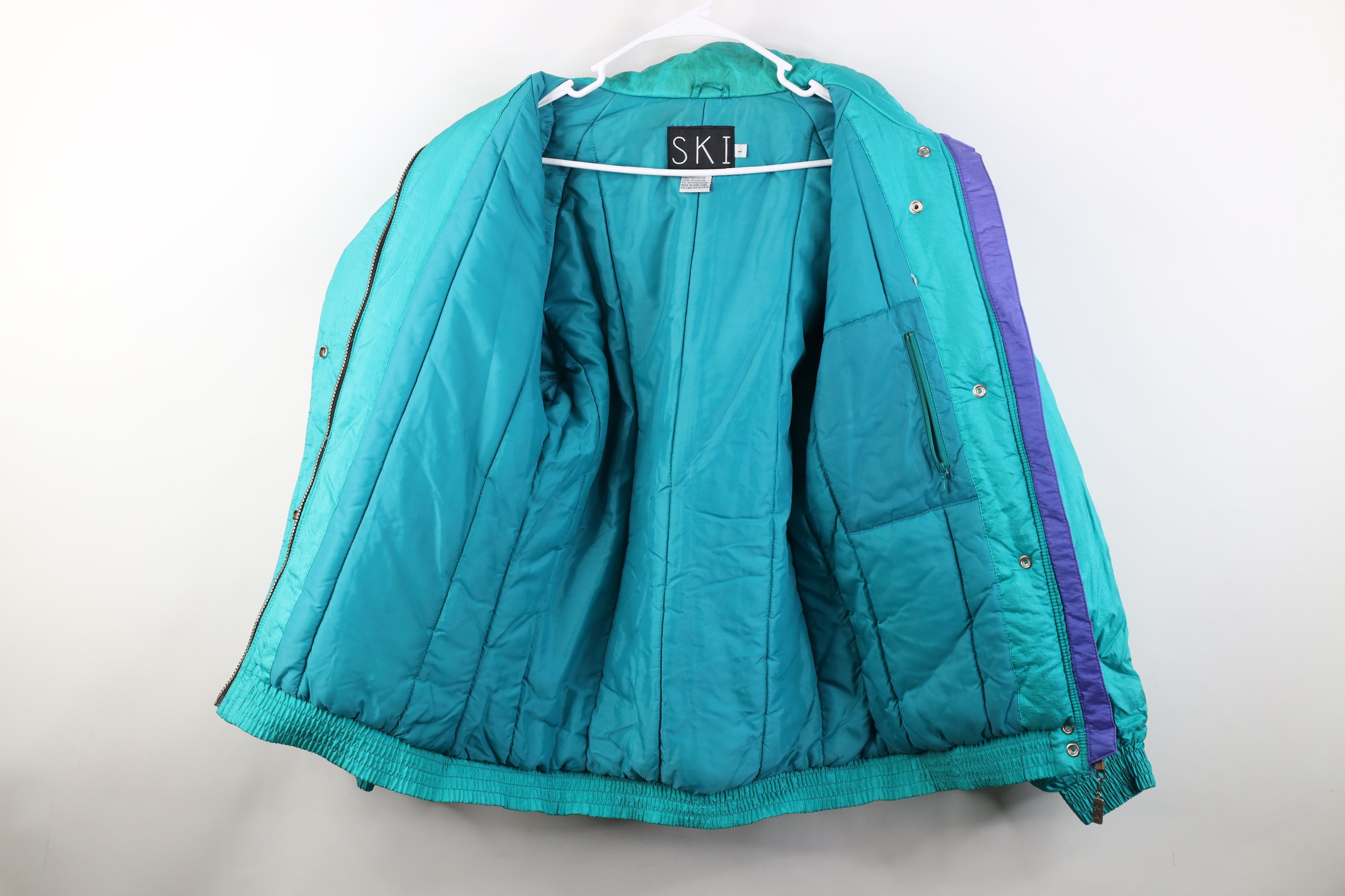 Vintage Vintage 90s Streetwear Block Ski Snowboard Puffer Jacket Size L / US 10 / IT 46 - 10 Thumbnail